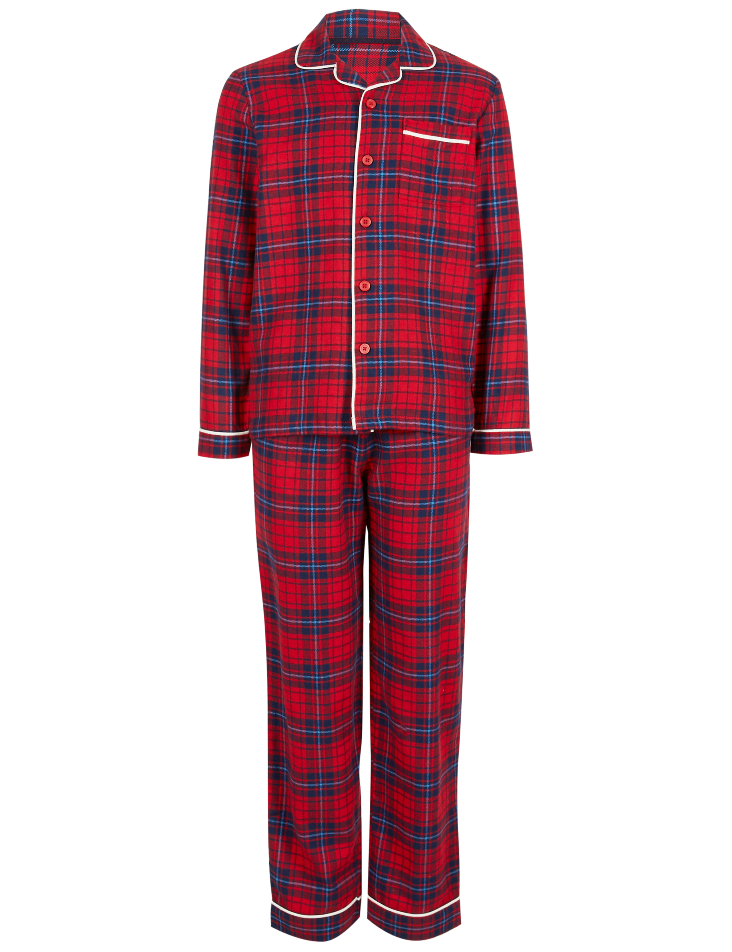 Pure Cotton Checked Pyjamas (1-16 Years) 6 of 7
