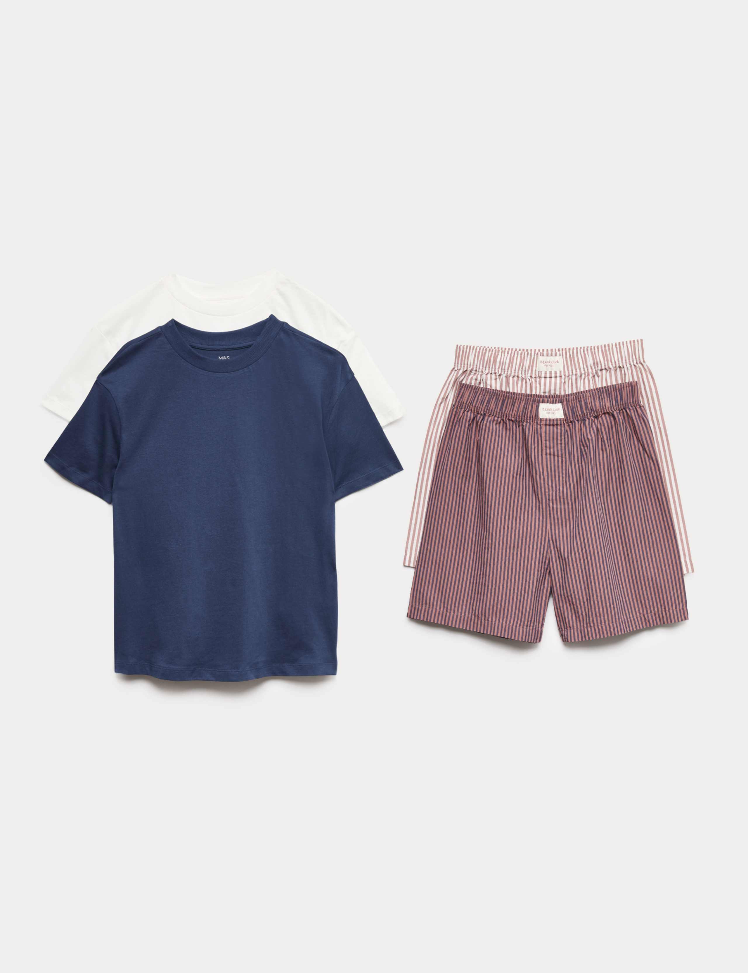 2 Pack Pure Cotton Pyjama Sets (6-16 Yrs) 1 of 1