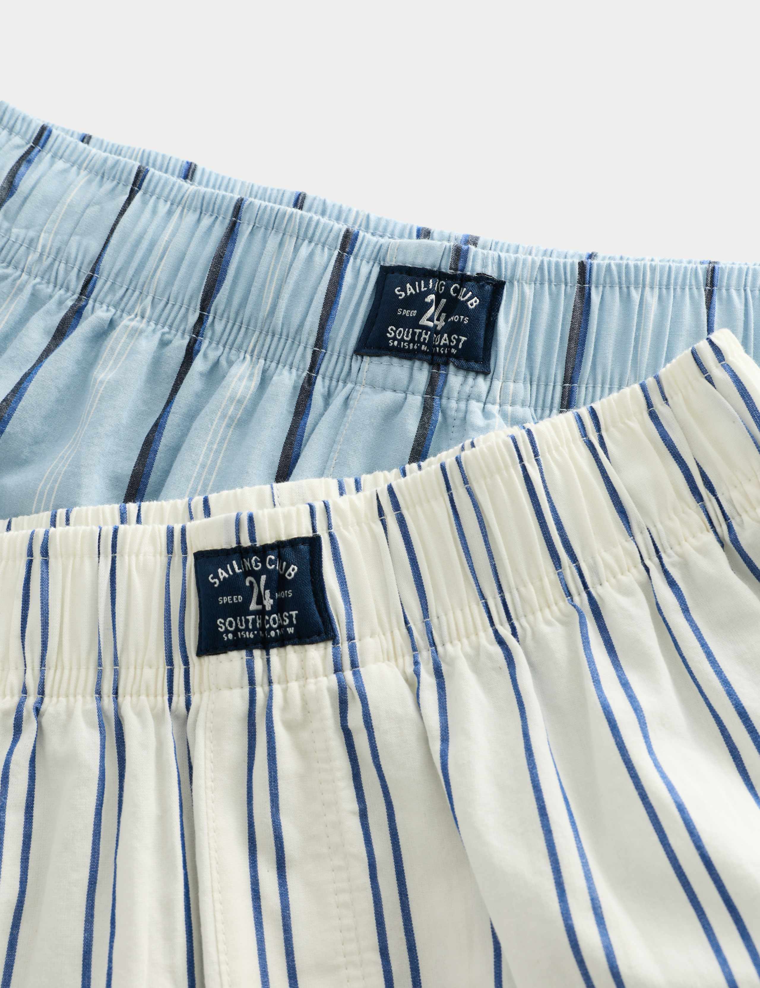 Kids' 2 Pack Pure Cotton Pyjama Shorts (6-16 Yrs) 2 of 2