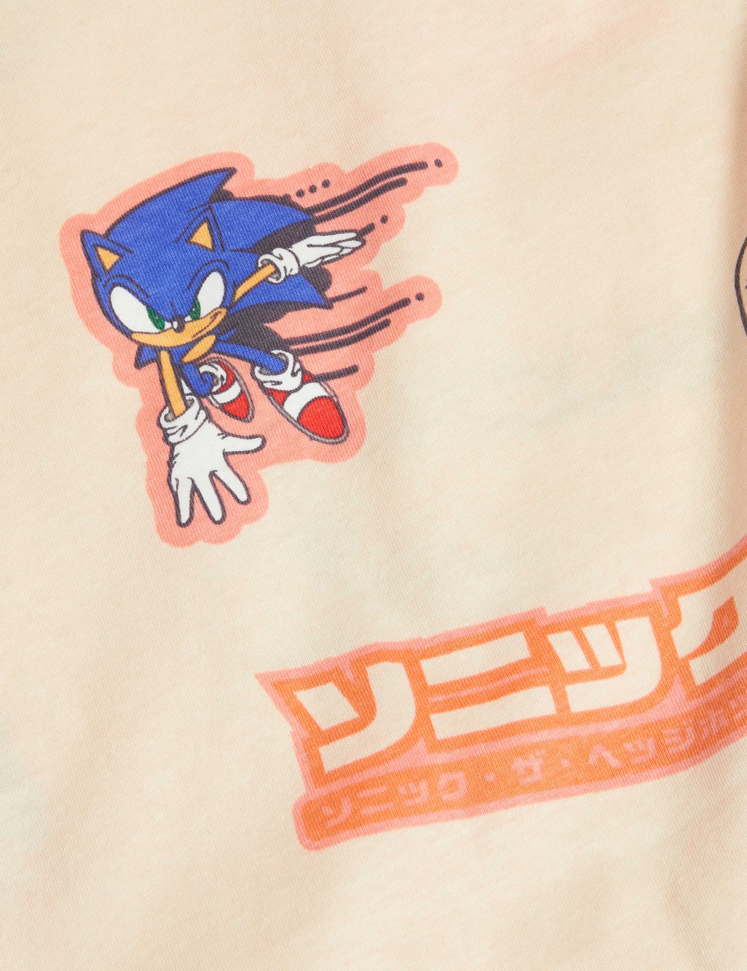 Pure Cotton Sonic the Hedgehog™ Pyjamas (3-14 Yrs) 2 of 3