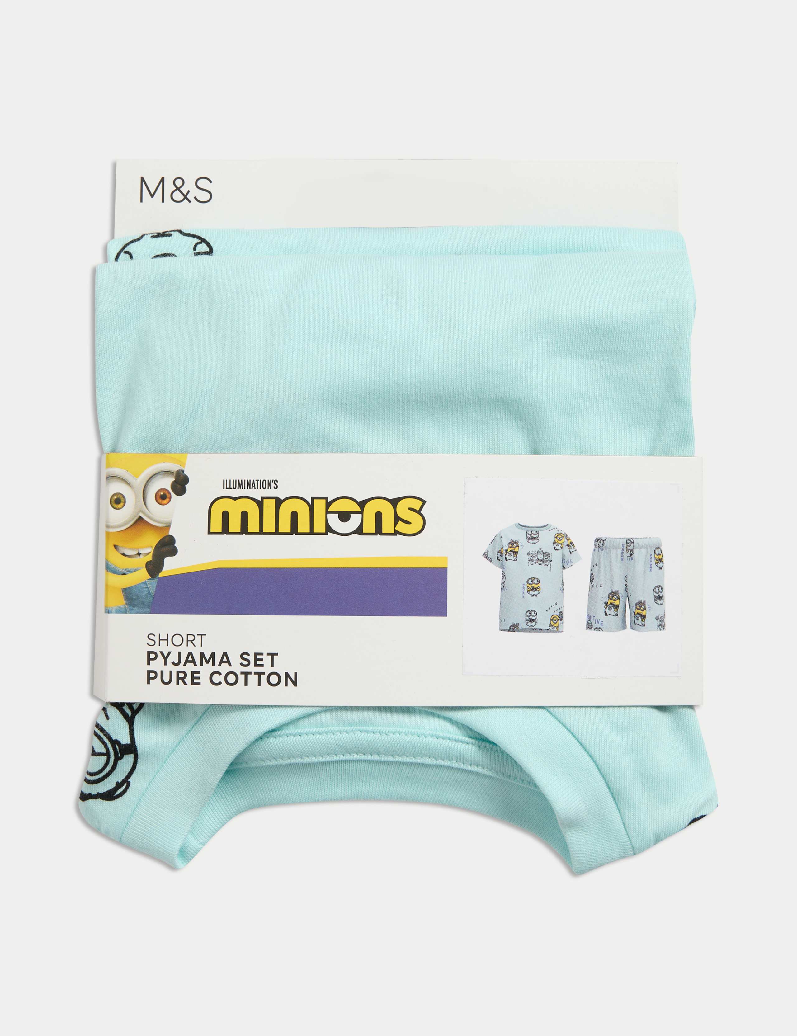 Pure Cotton Minions™ Short Pyjamas (3-16 Yrs) 3 of 3