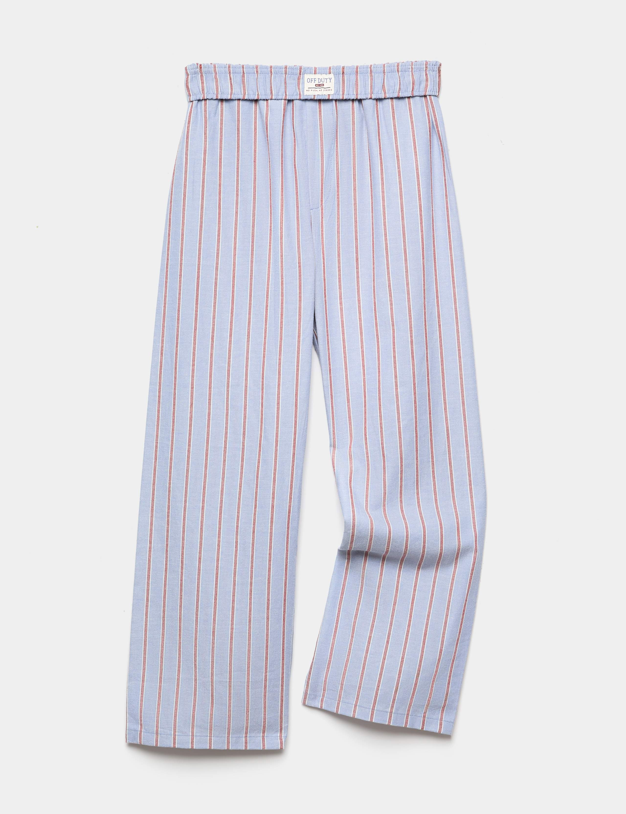 Pure Cotton Striped Woven Pyjama Bottoms (6-16 Yrs) 1 of 1