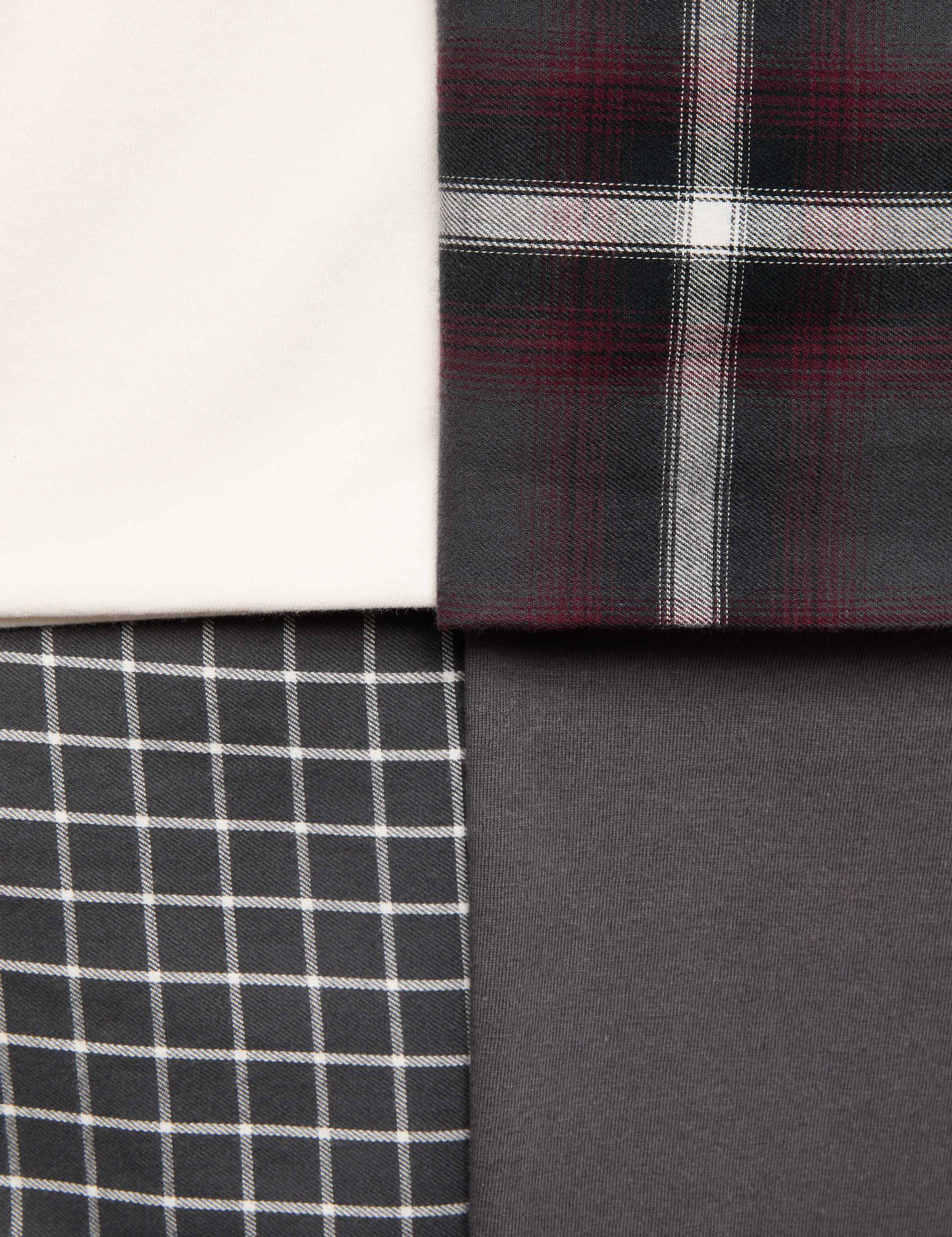 2 Pack Pure Cotton Checked Pyjama Sets (6-16 Yrs) 2 of 3