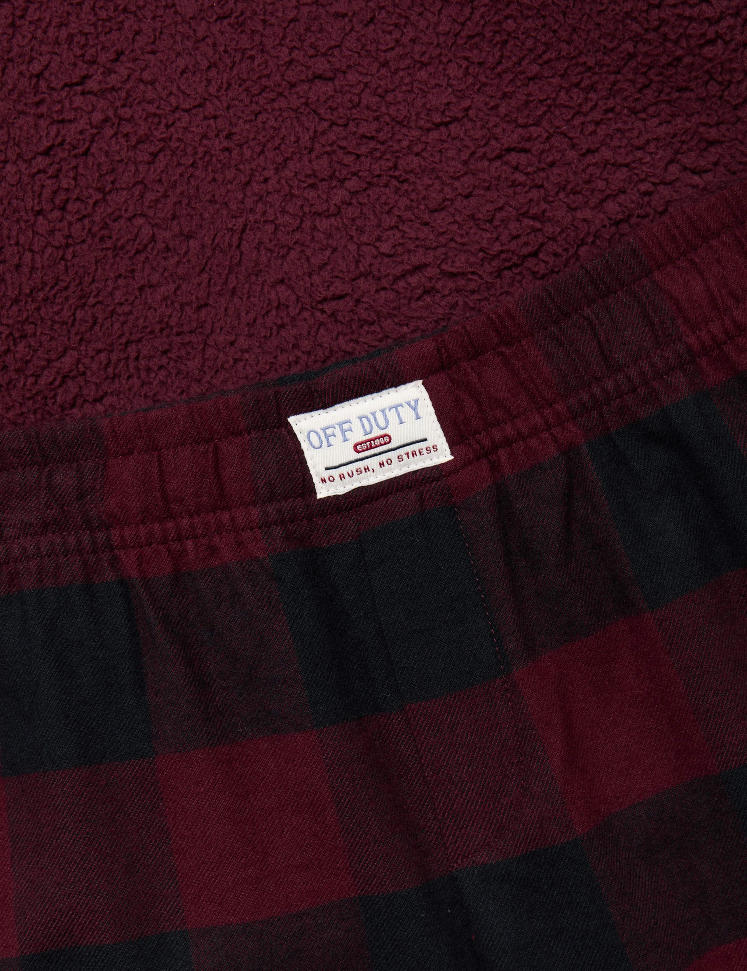 Fleece Checked Pyjama Set 2 of 2