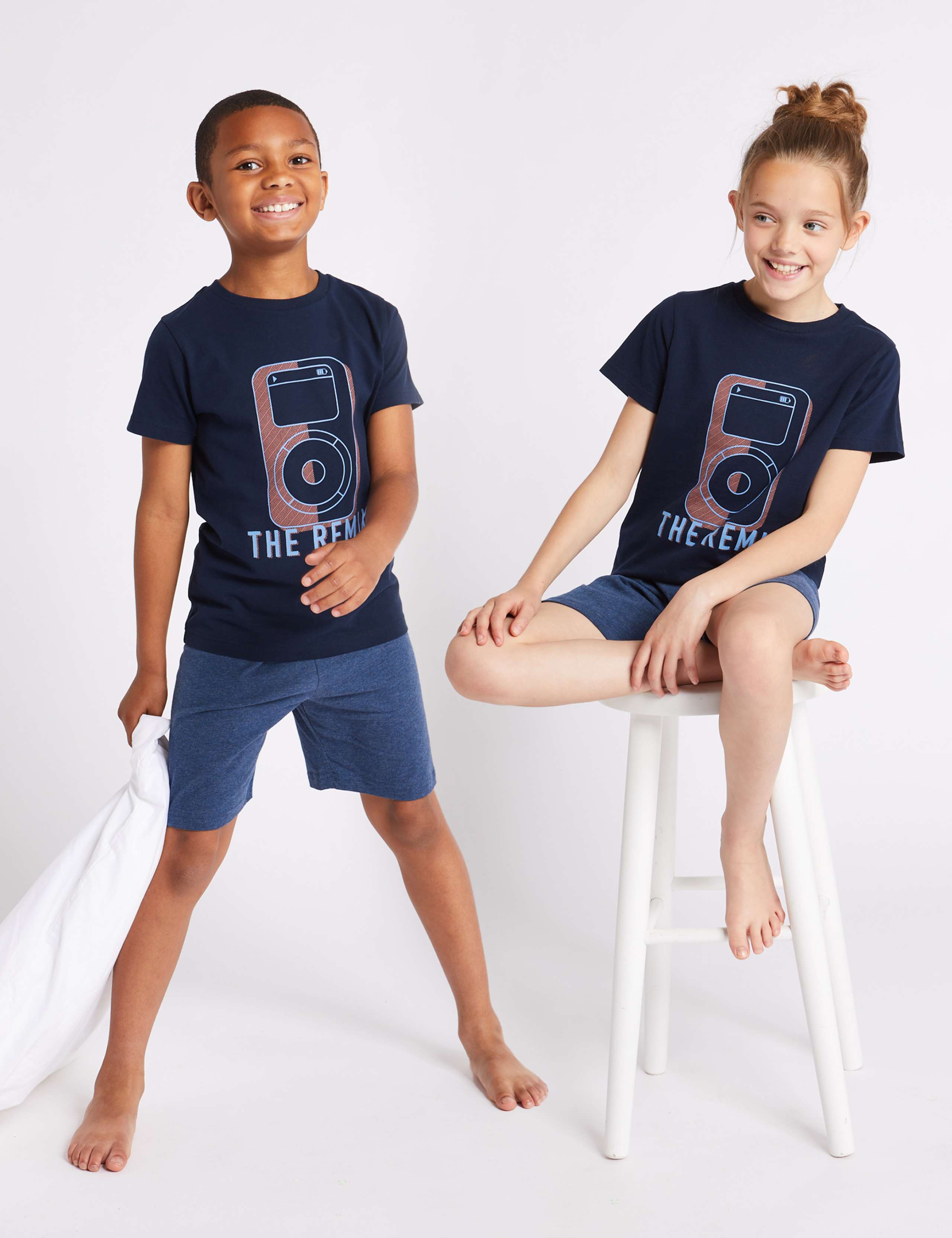 Pure Cotton Short Pyjamas (1-16 Years) 1 of 6