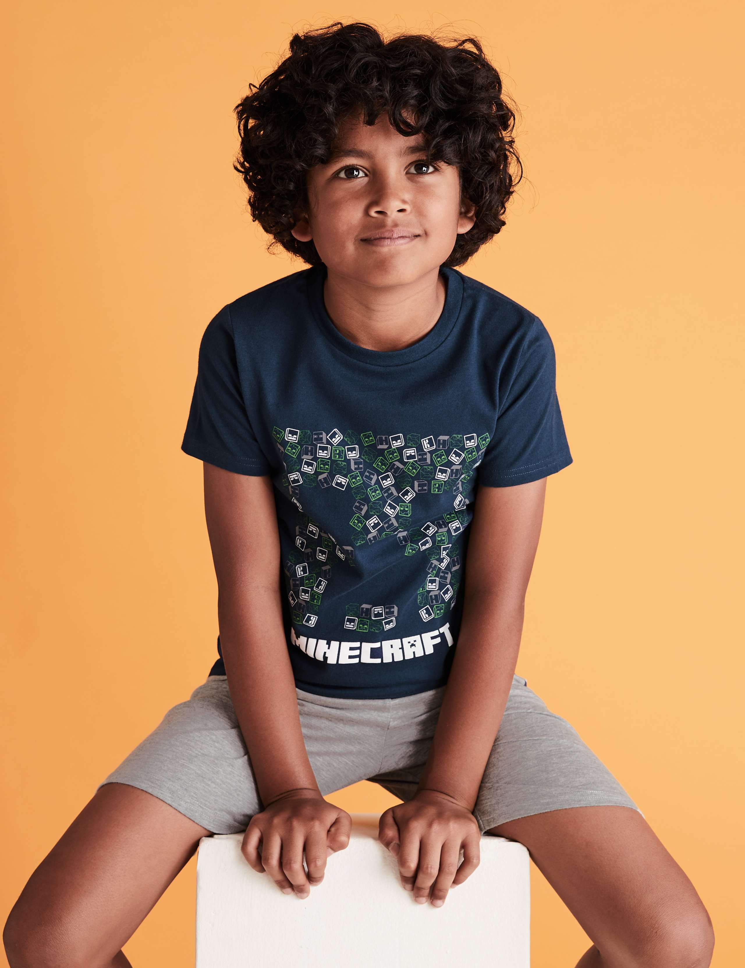 Minecraft™ Short Pyjama Set (6-16 Yrs) 1 of 4