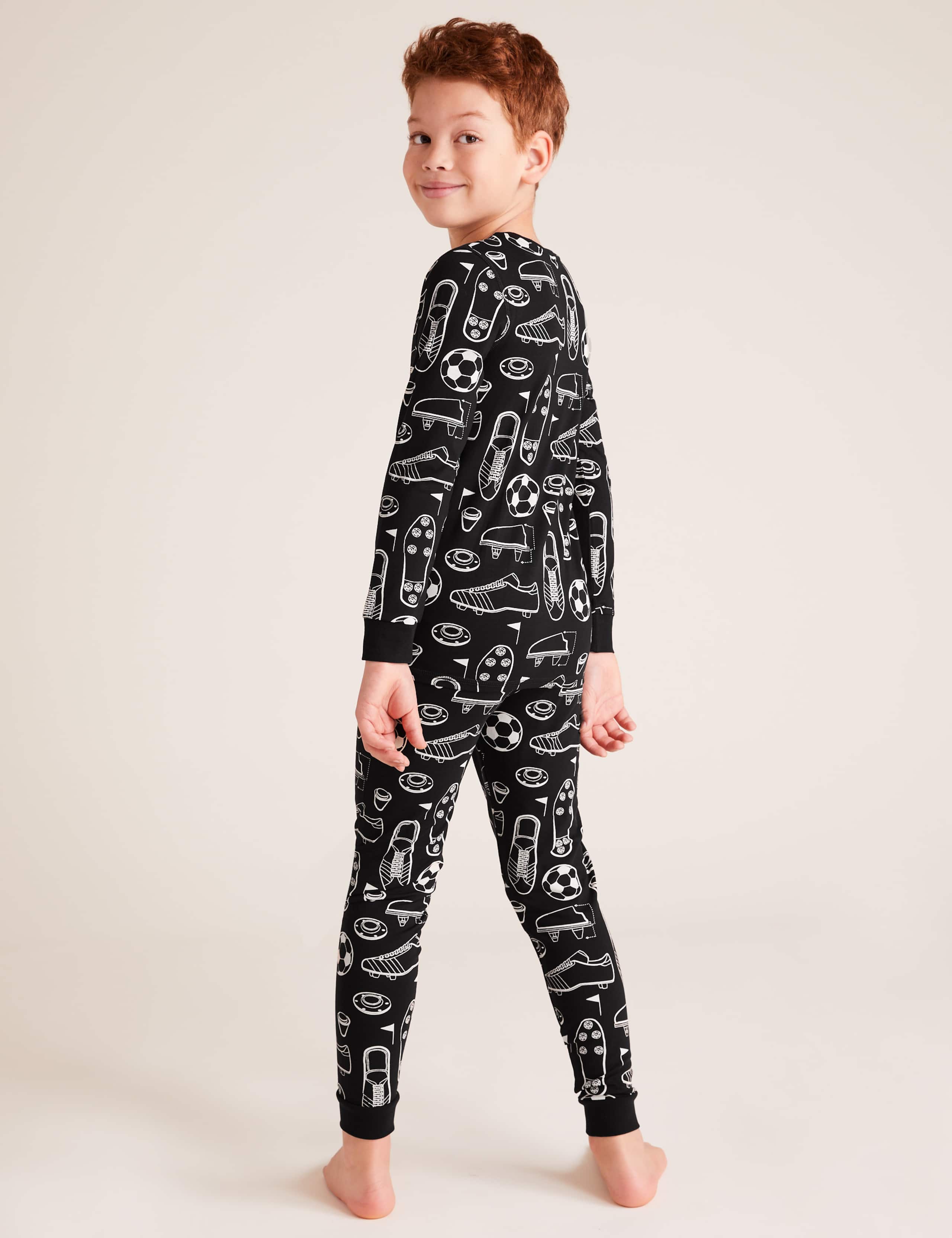 Cotton Football Pyjama Set (7-16 Yrs) 3 of 4