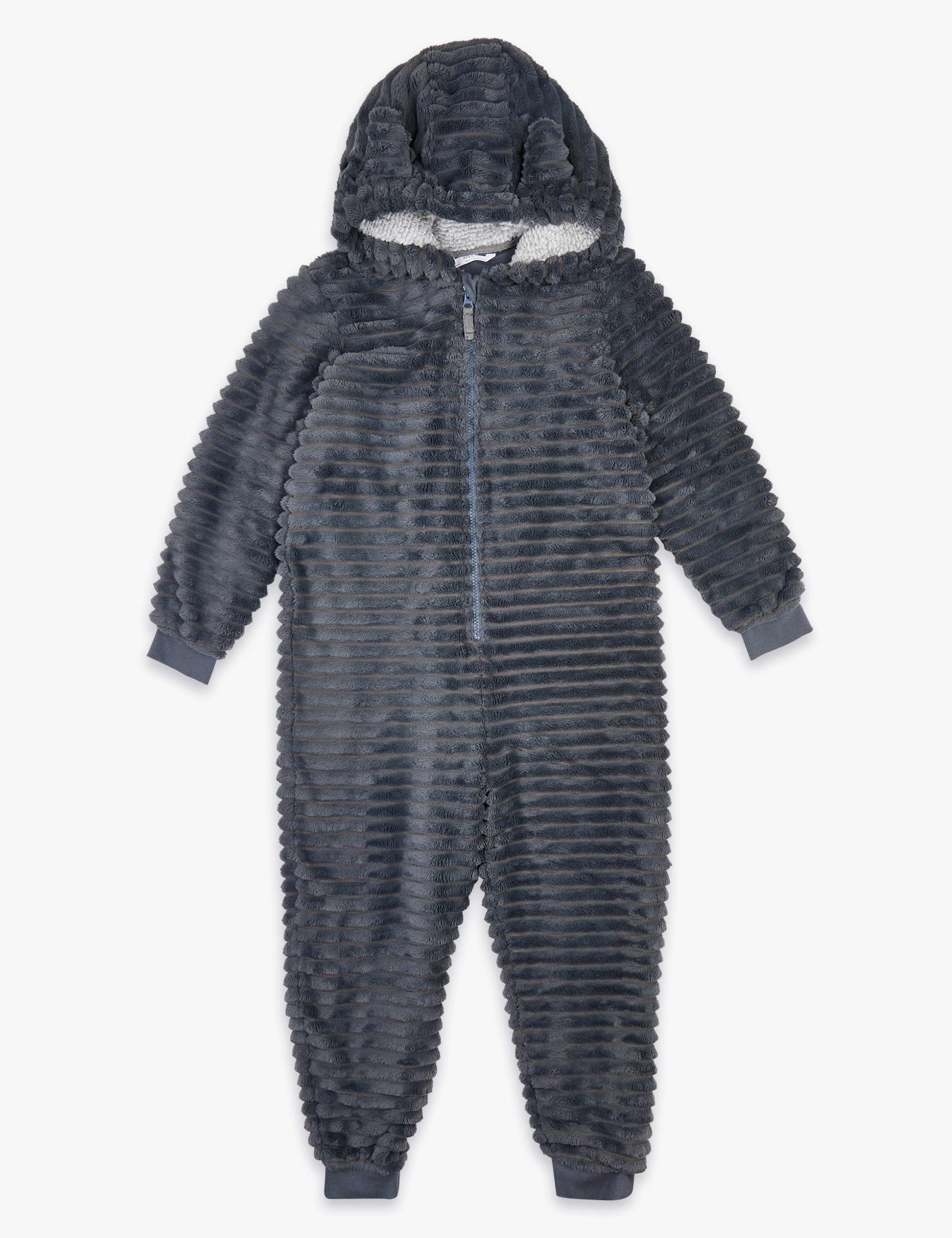 Fleece Hooded Onesie (6-16 Years) 2 of 4