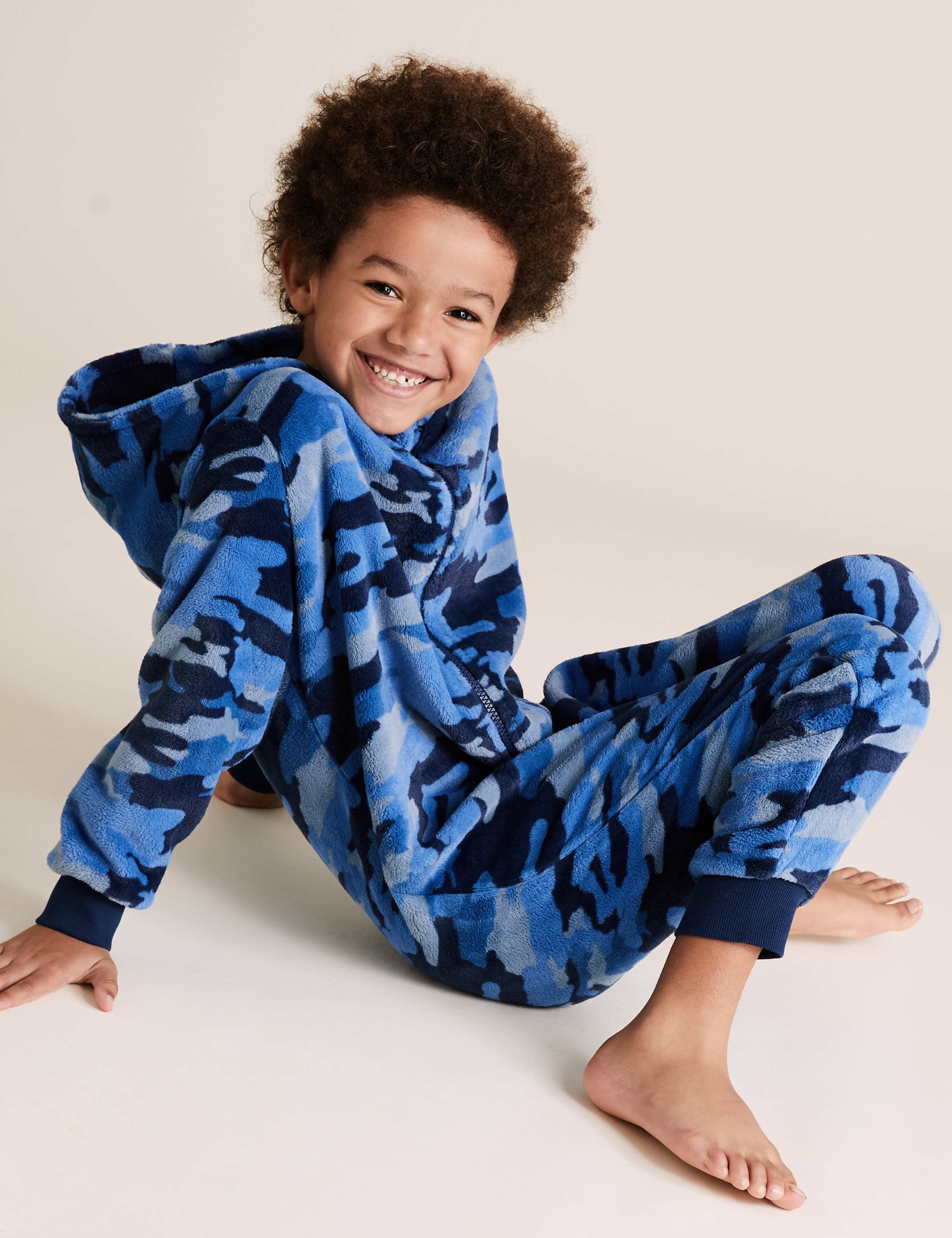 Fleece Camouflage Onesie (6-16 Yrs) 1 of 4