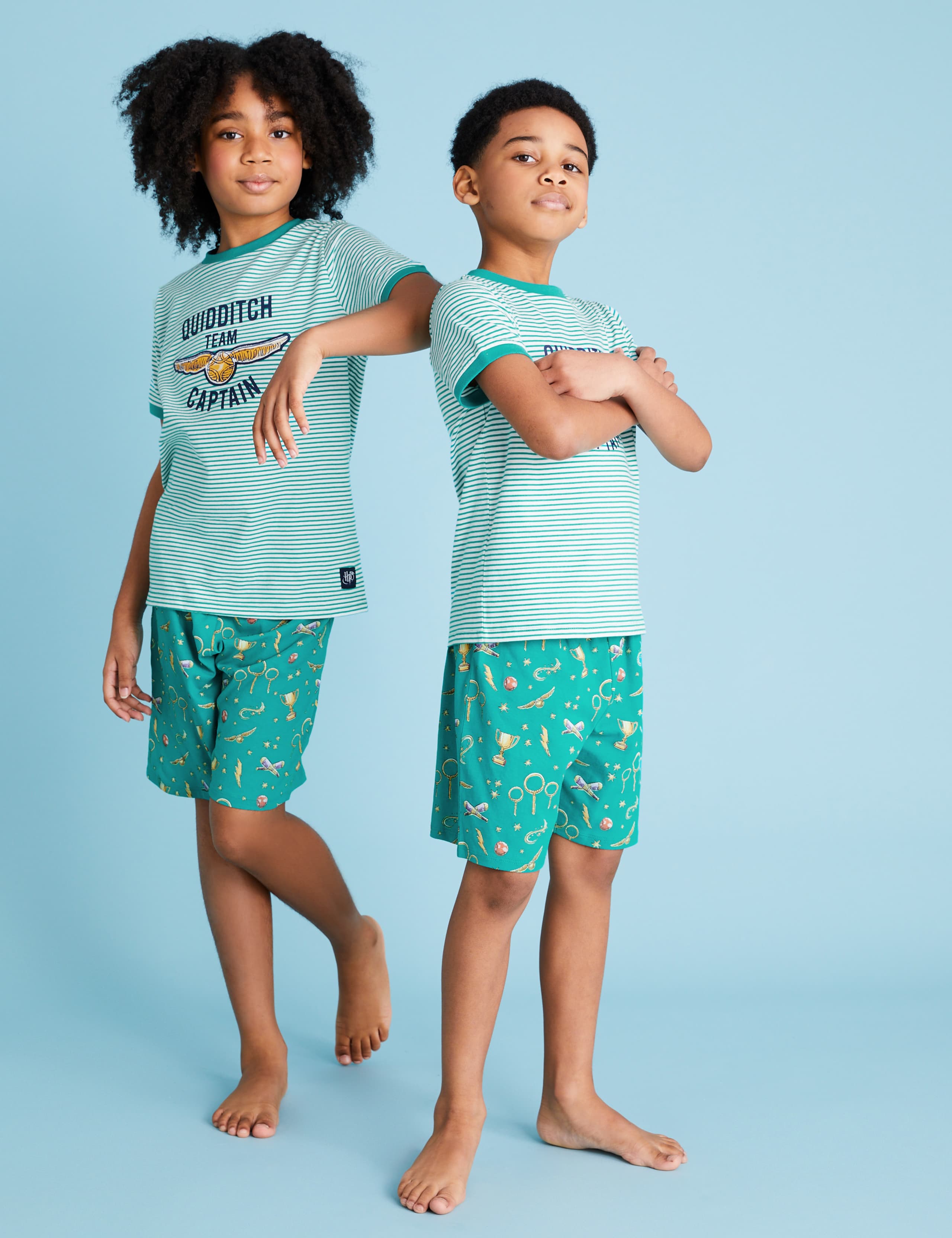Harry Potter™ Quidditch Short Pyjama Set (6-16 Yrs) 1 of 7