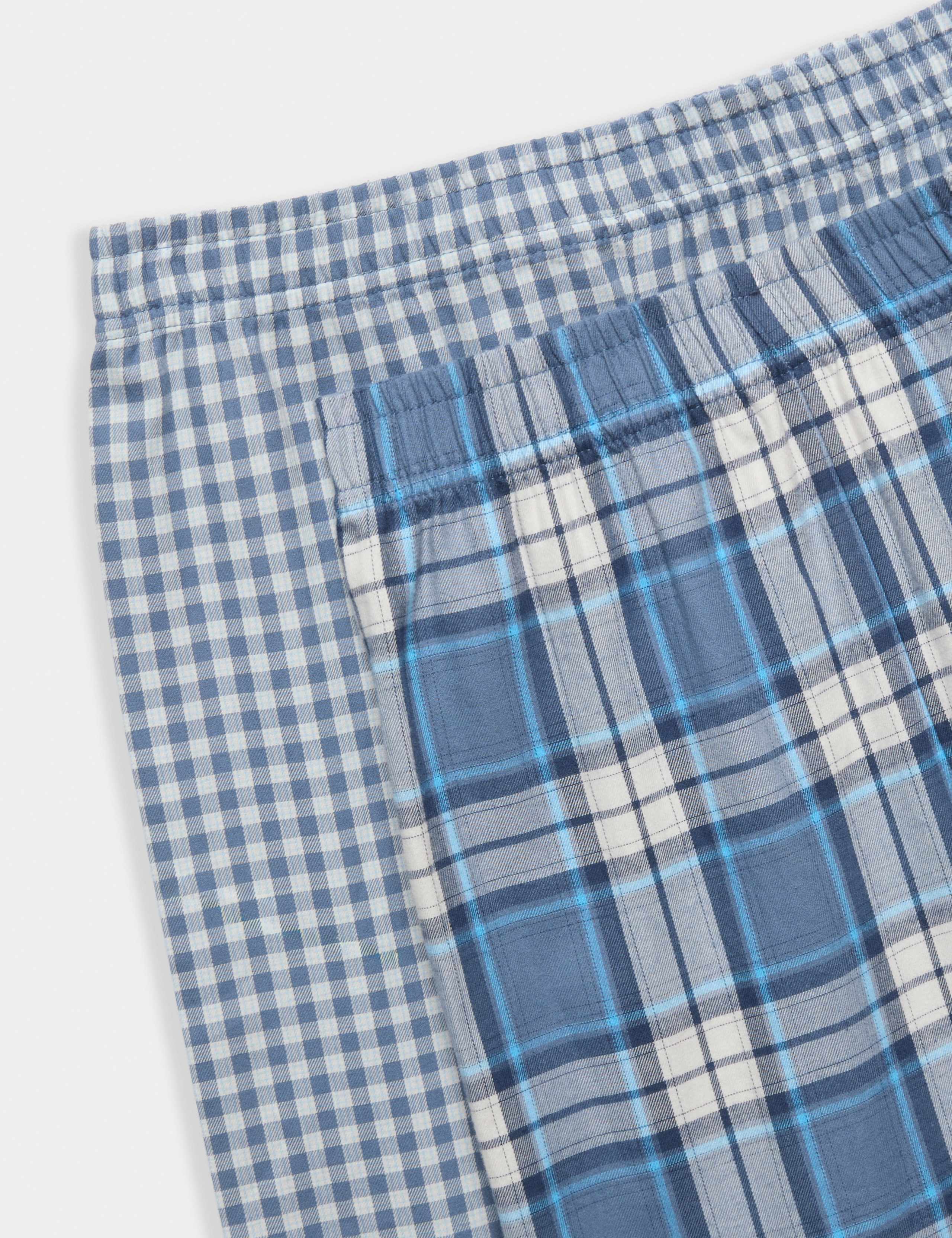 2 Pack Checked & Striped Pyjama Sets (6-16 Yrs) 3 of 3