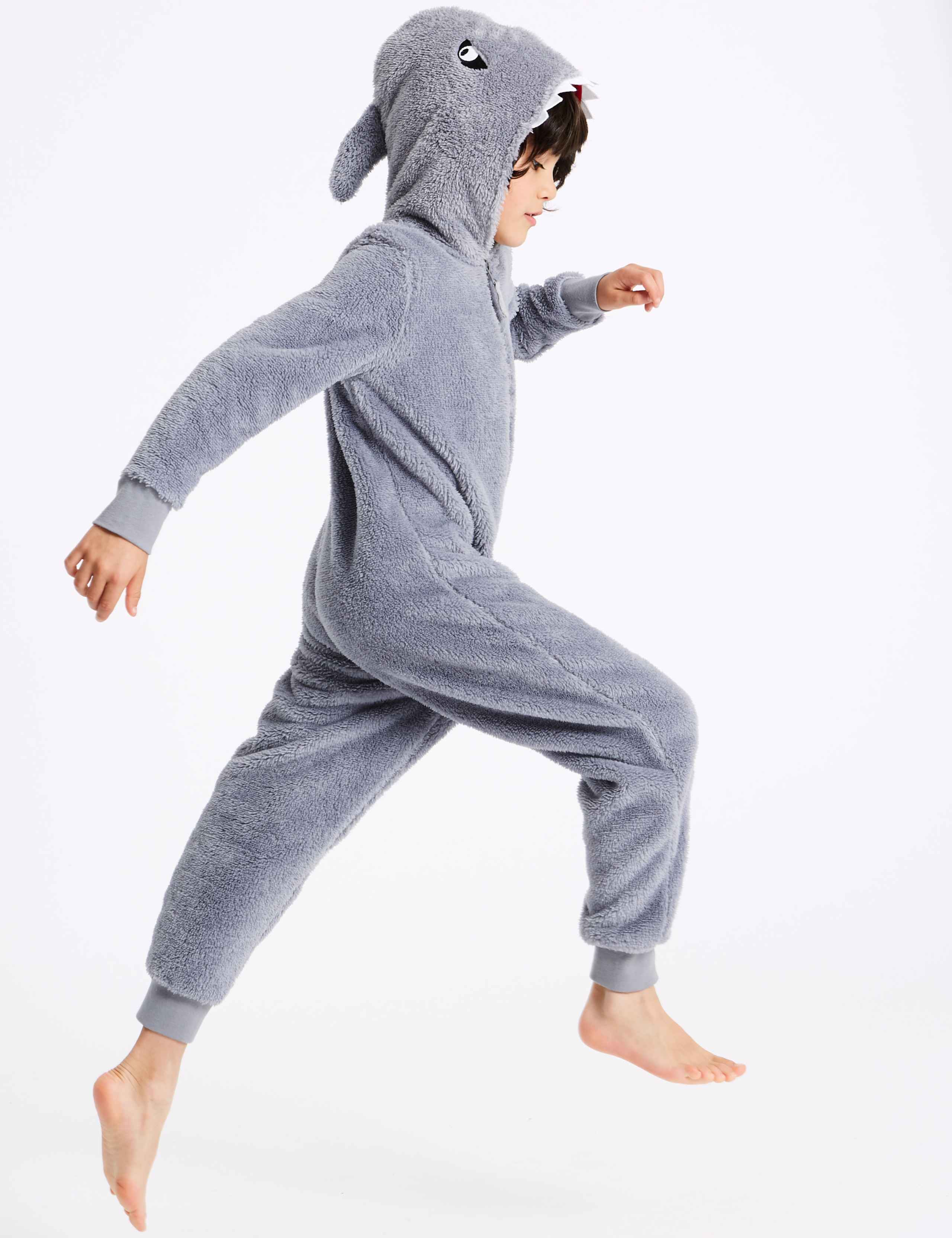 Hooded Shark Onesie (1-16 Years) 1 of 6