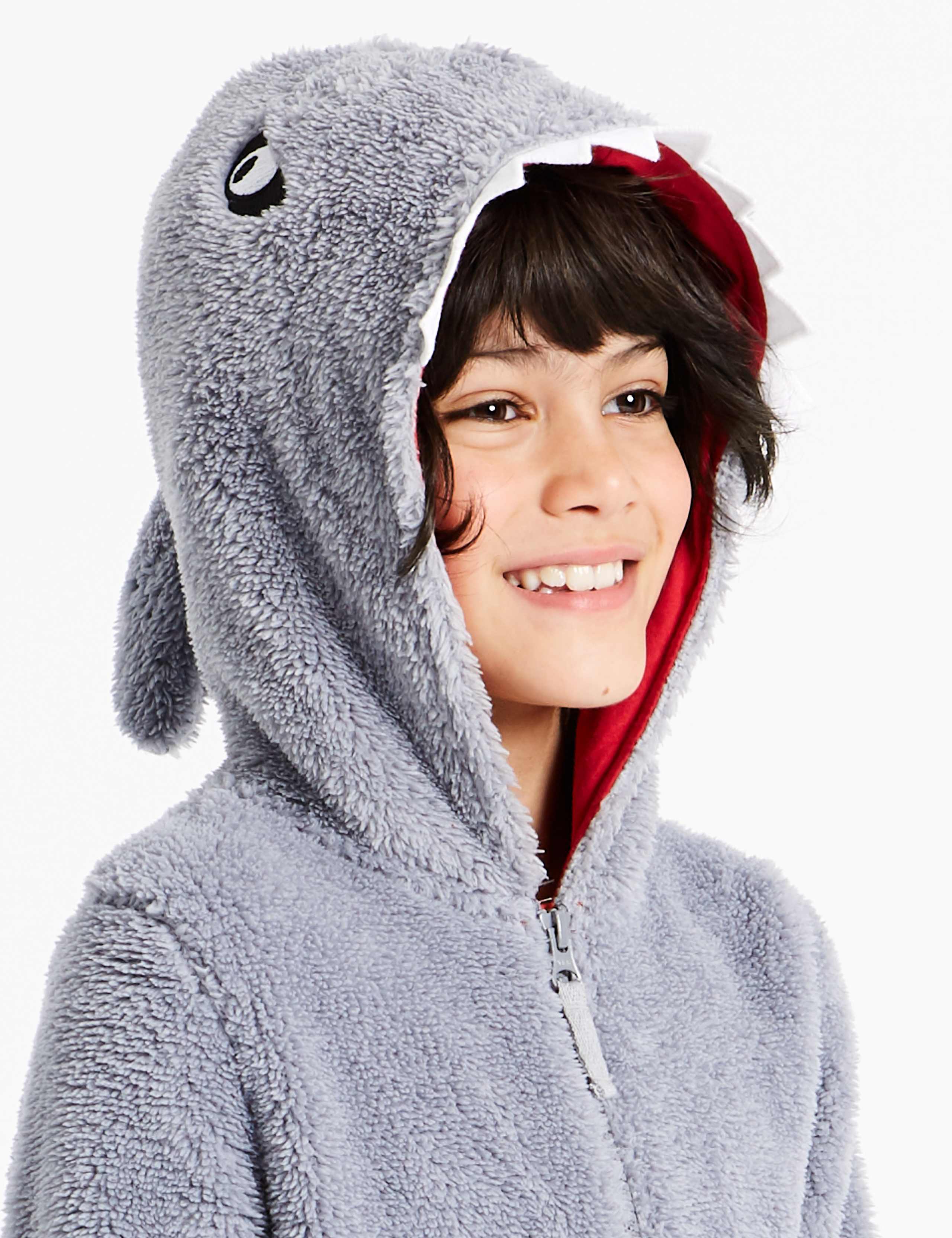 Hooded Shark Onesie (1-16 Years) 4 of 6