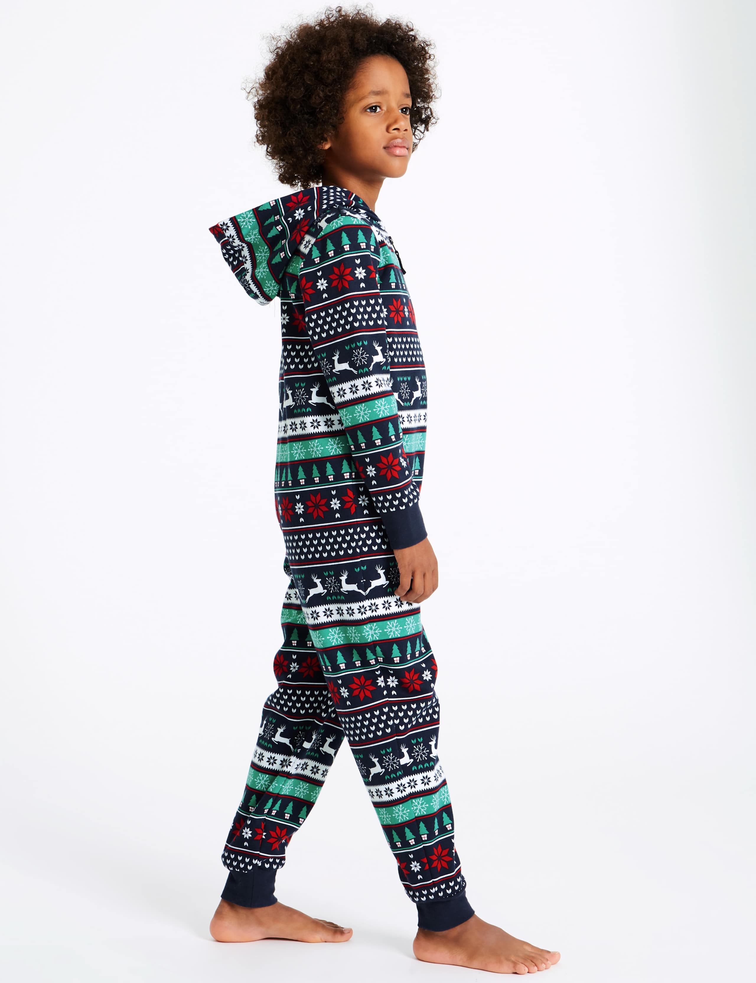 Pure Cotton Fairisle Onesie (1-16 Years) 3 of 5
