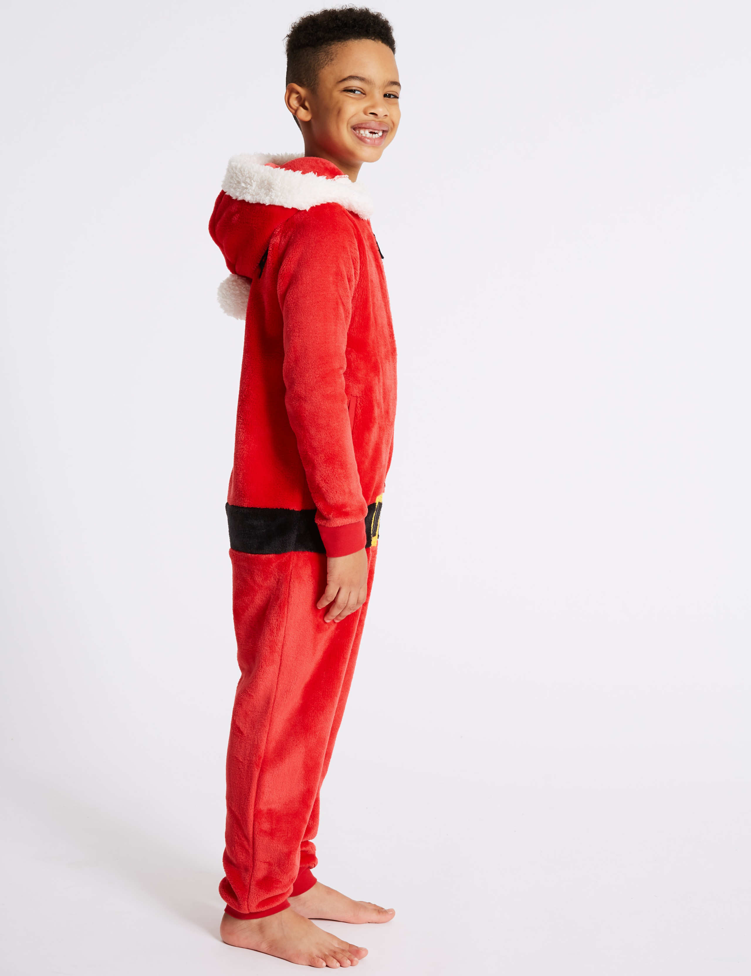 Santa Hooded Onesie (3-16 Years) 3 of 7