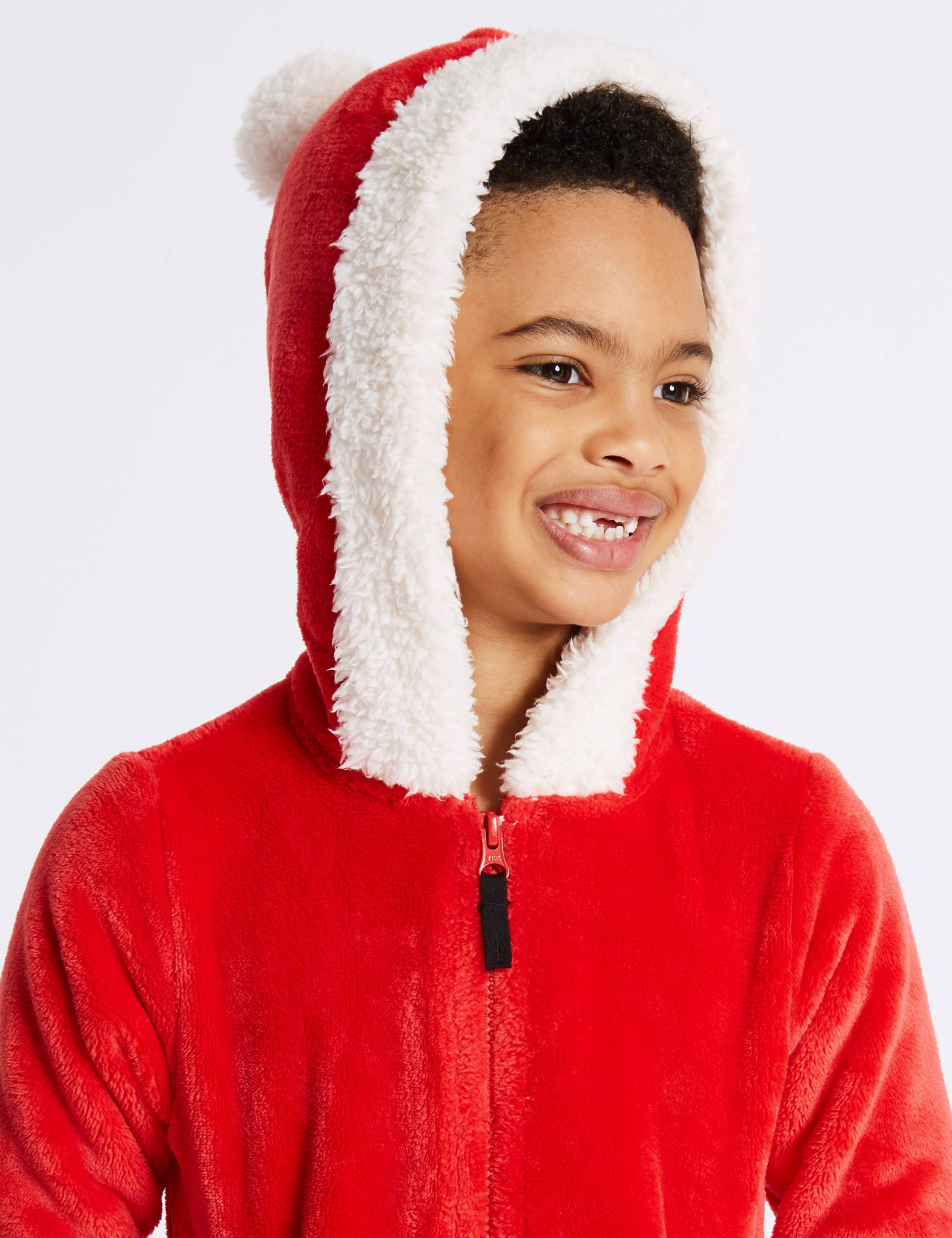 Santa Hooded Onesie (3-16 Years) 5 of 7