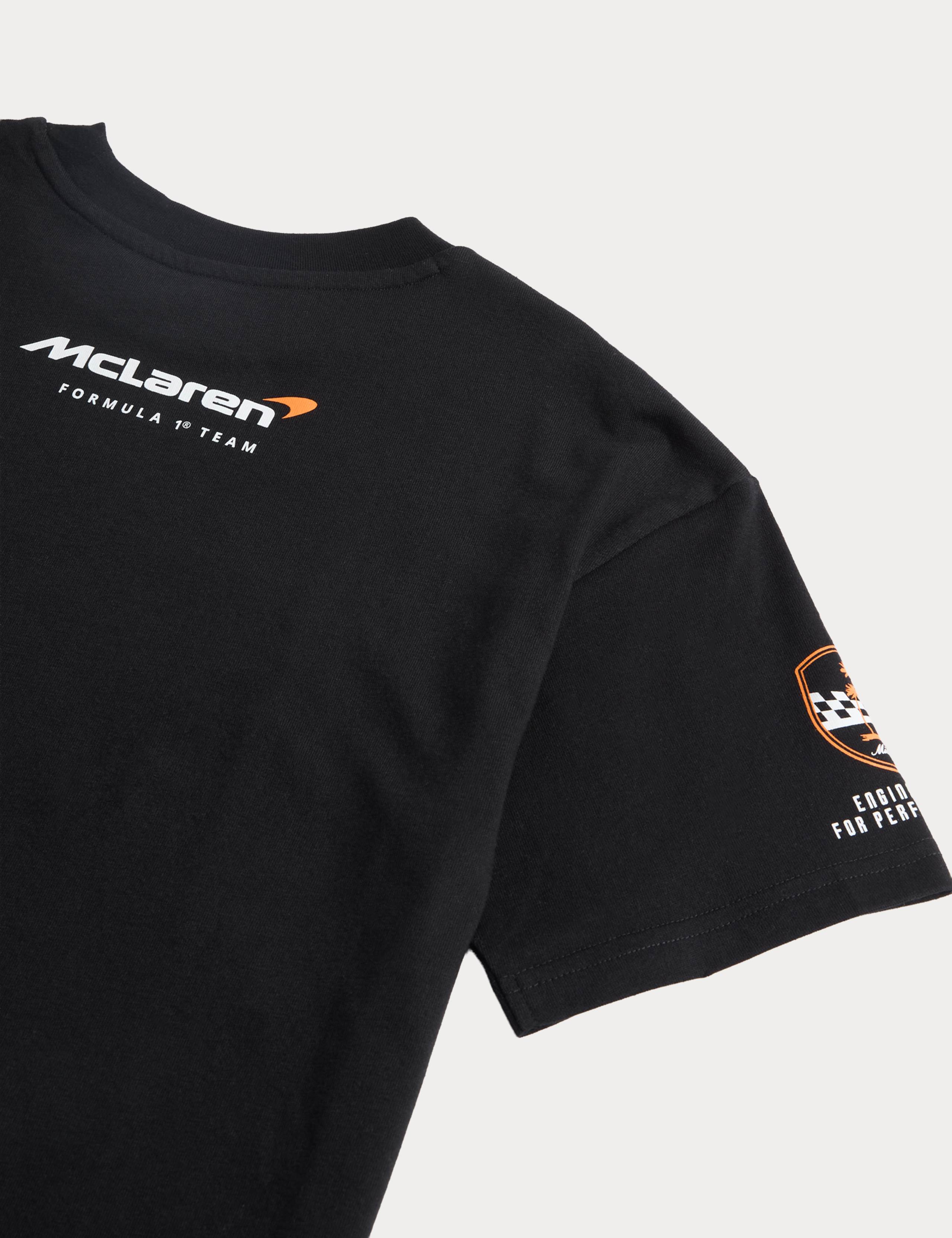 Kids' Pure Cotton McLaren™ Short Pyjamas 2 of 2