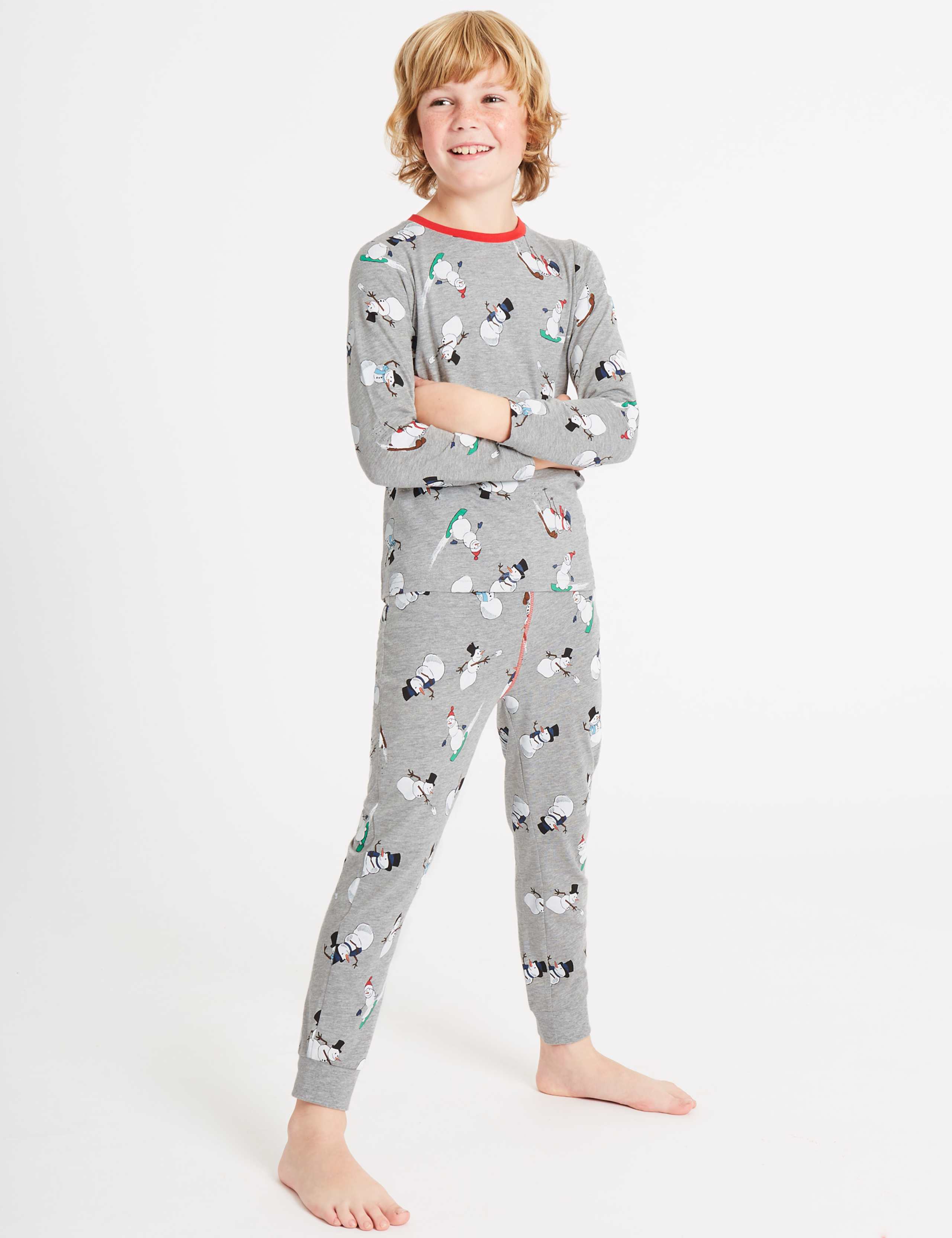2 Pack Printed Pyjamas (3-16 Years) 3 of 8
