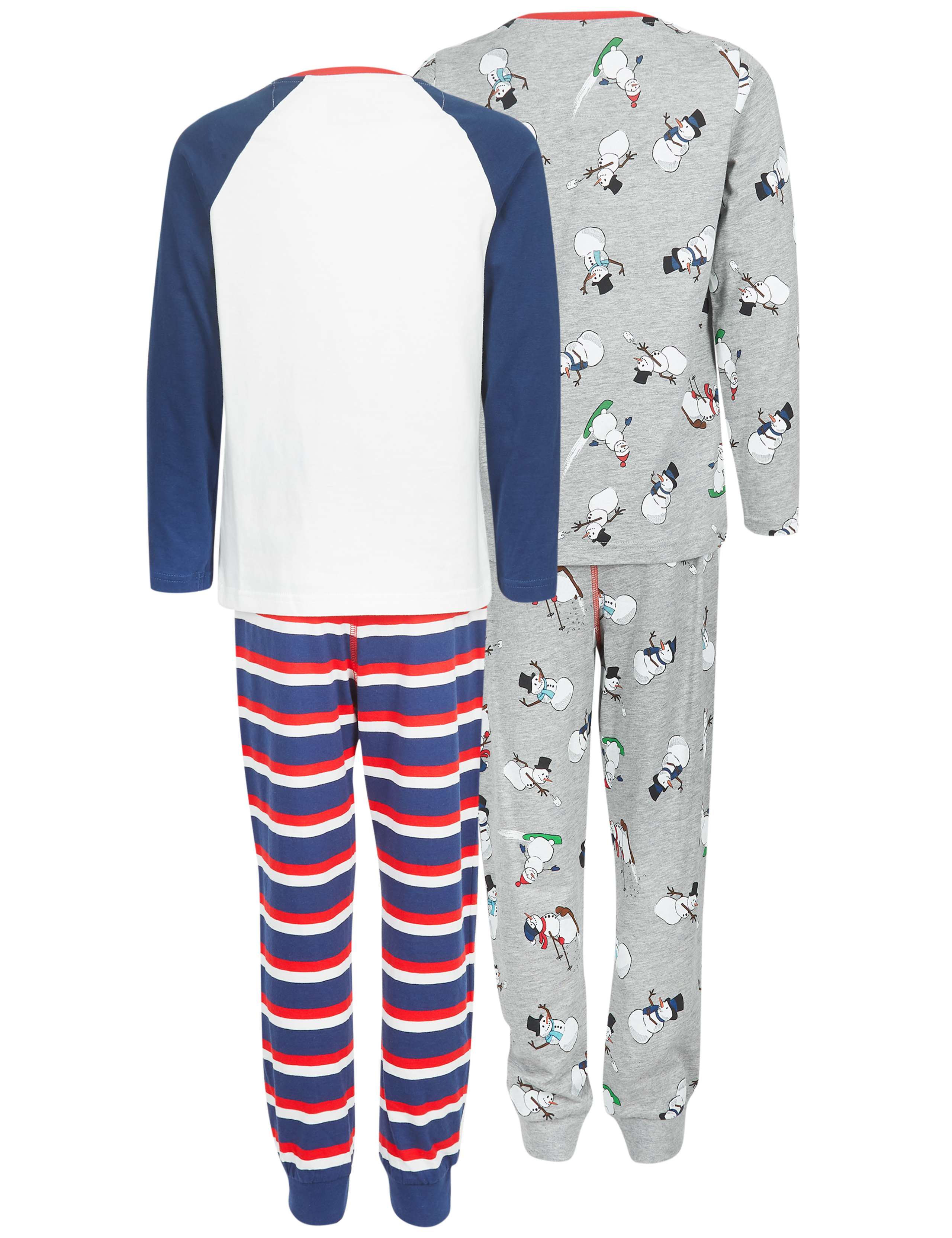 2 Pack Printed Pyjamas (3-16 Years) 8 of 8