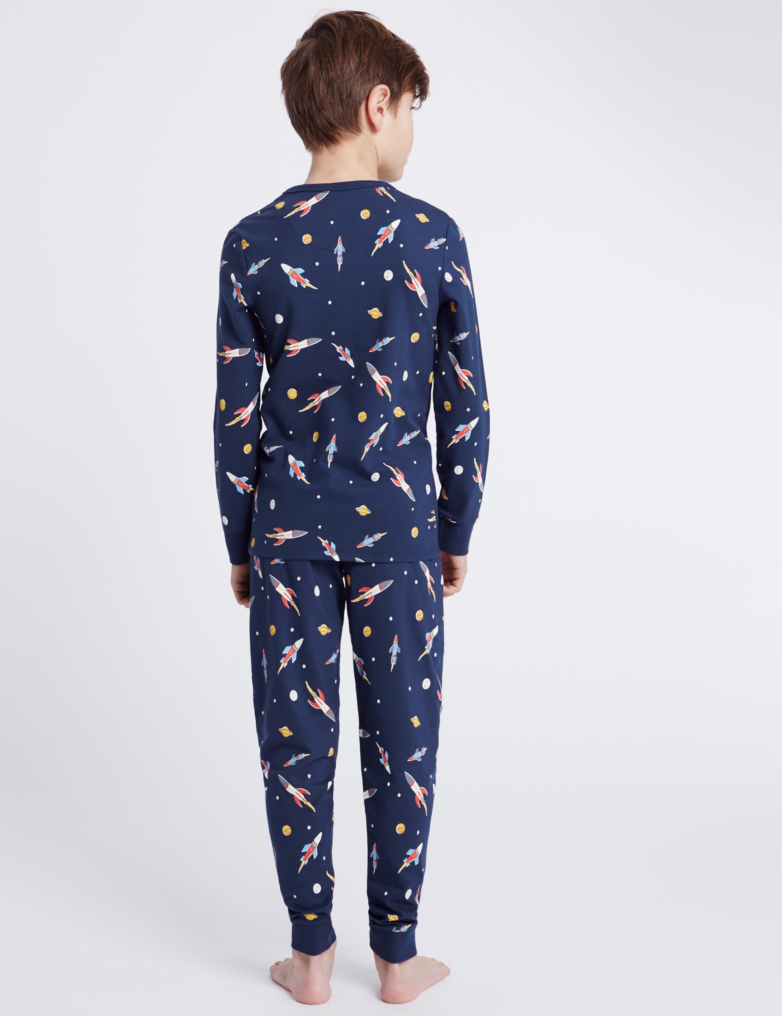 All Over Rocket Print Pyjamas (1-16 Years) 3 of 6
