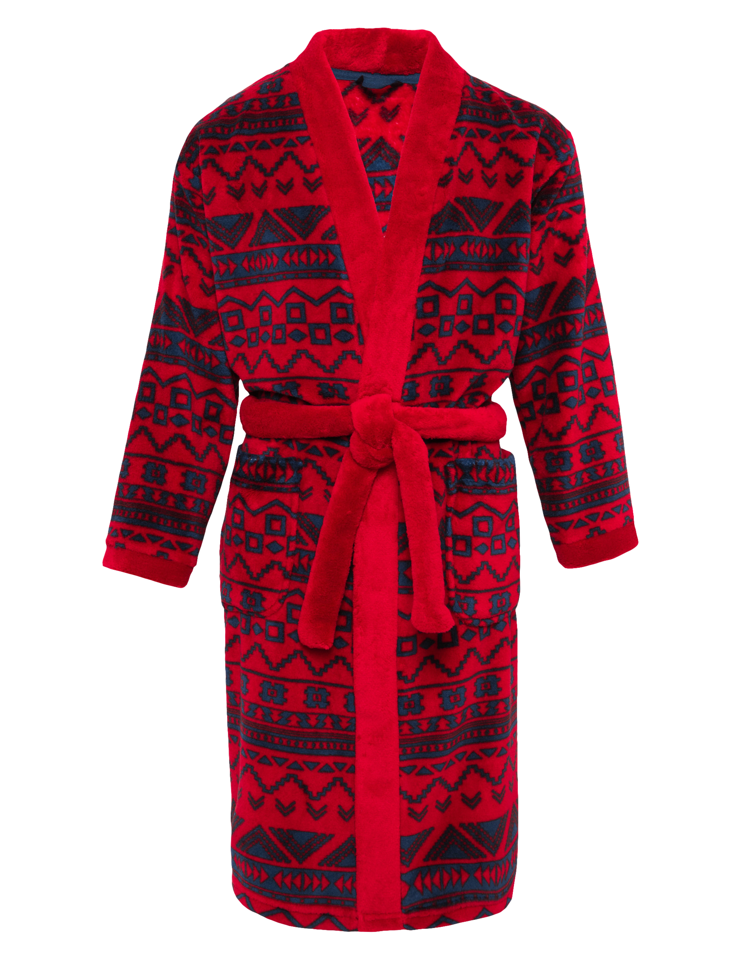 Waist Tie Fair Isle Dressing Gown with StayNEW™ 2 of 5