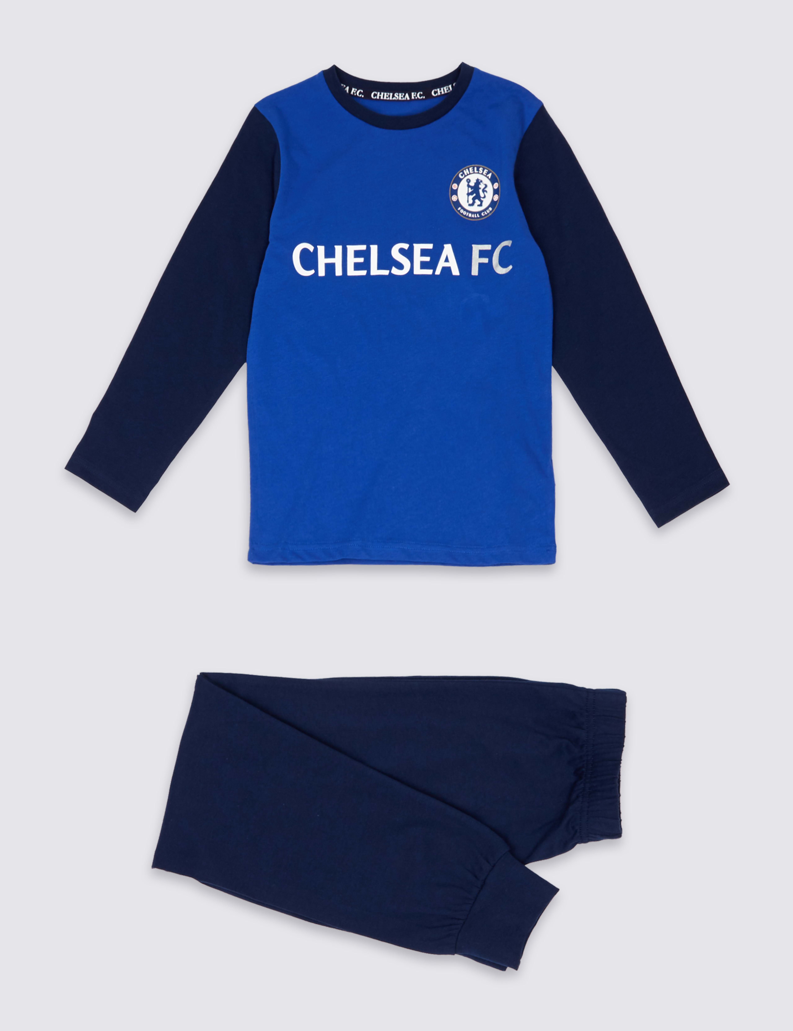 Pure Cotton Chelsea FC™ Pyjamas (3-16 Years) 2 of 6