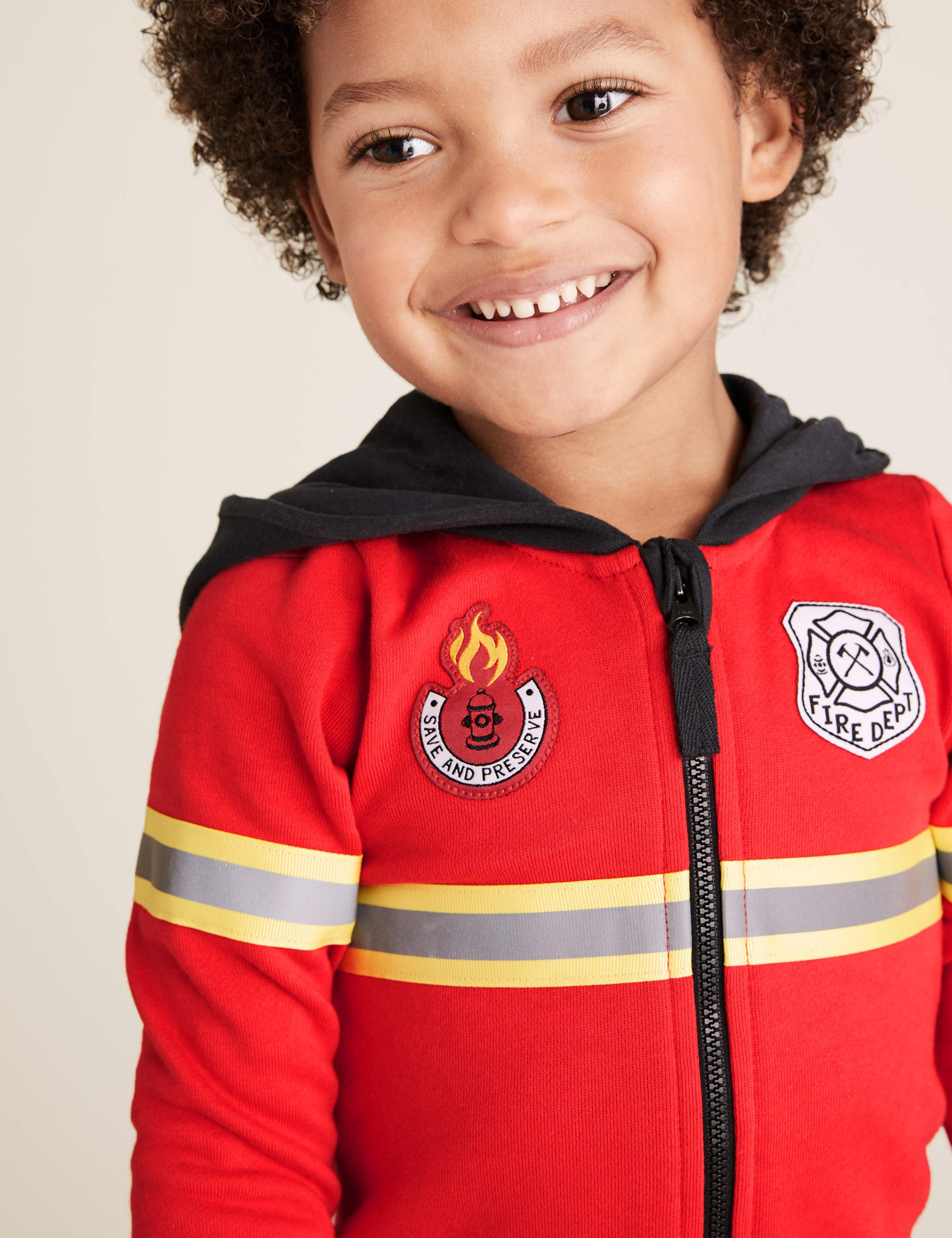 Pure Cotton Firefighter Onesie (1-7 Yrs) 3 of 4