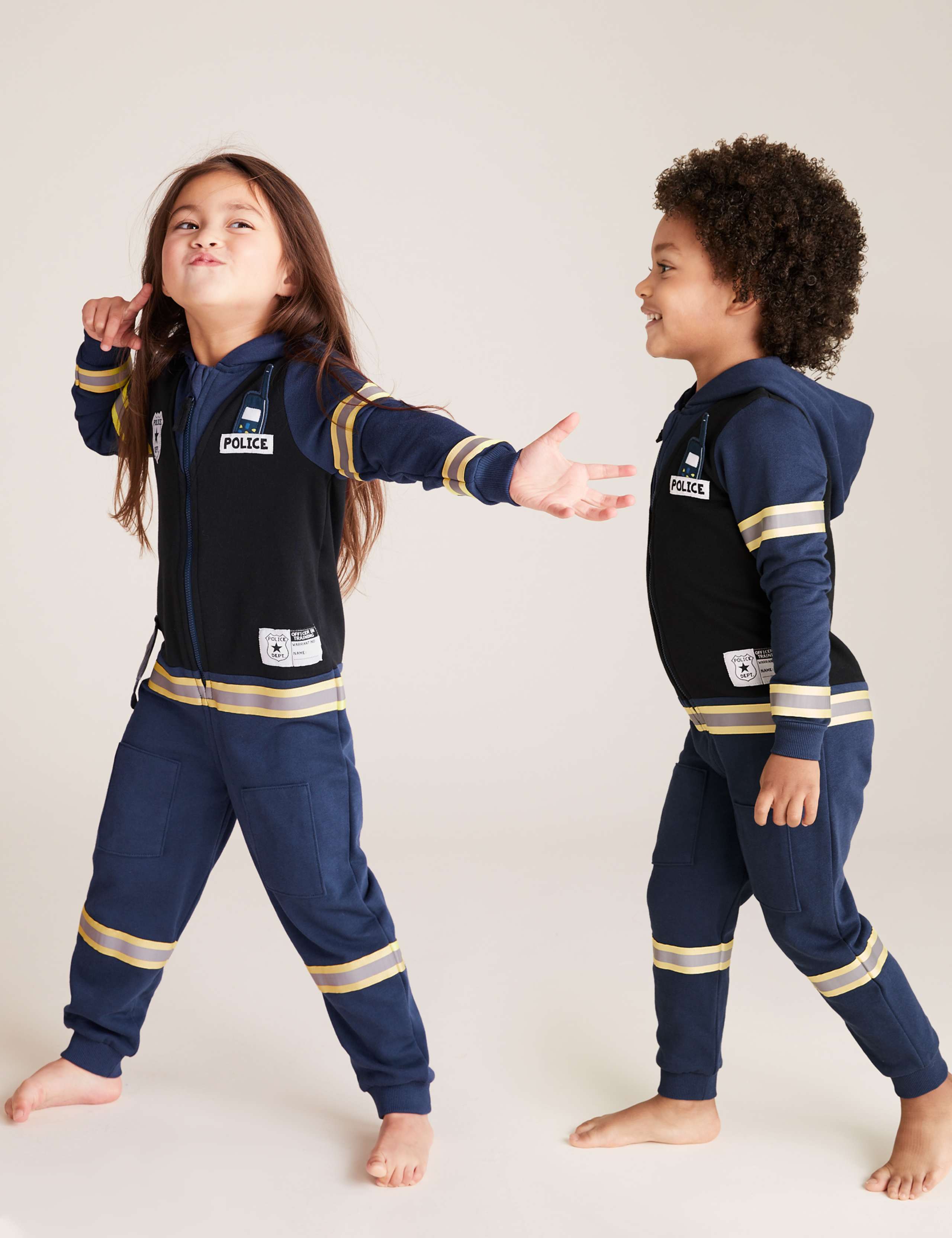 Pure Cotton Police Officer Onesie (1-7 Yrs) 1 of 4