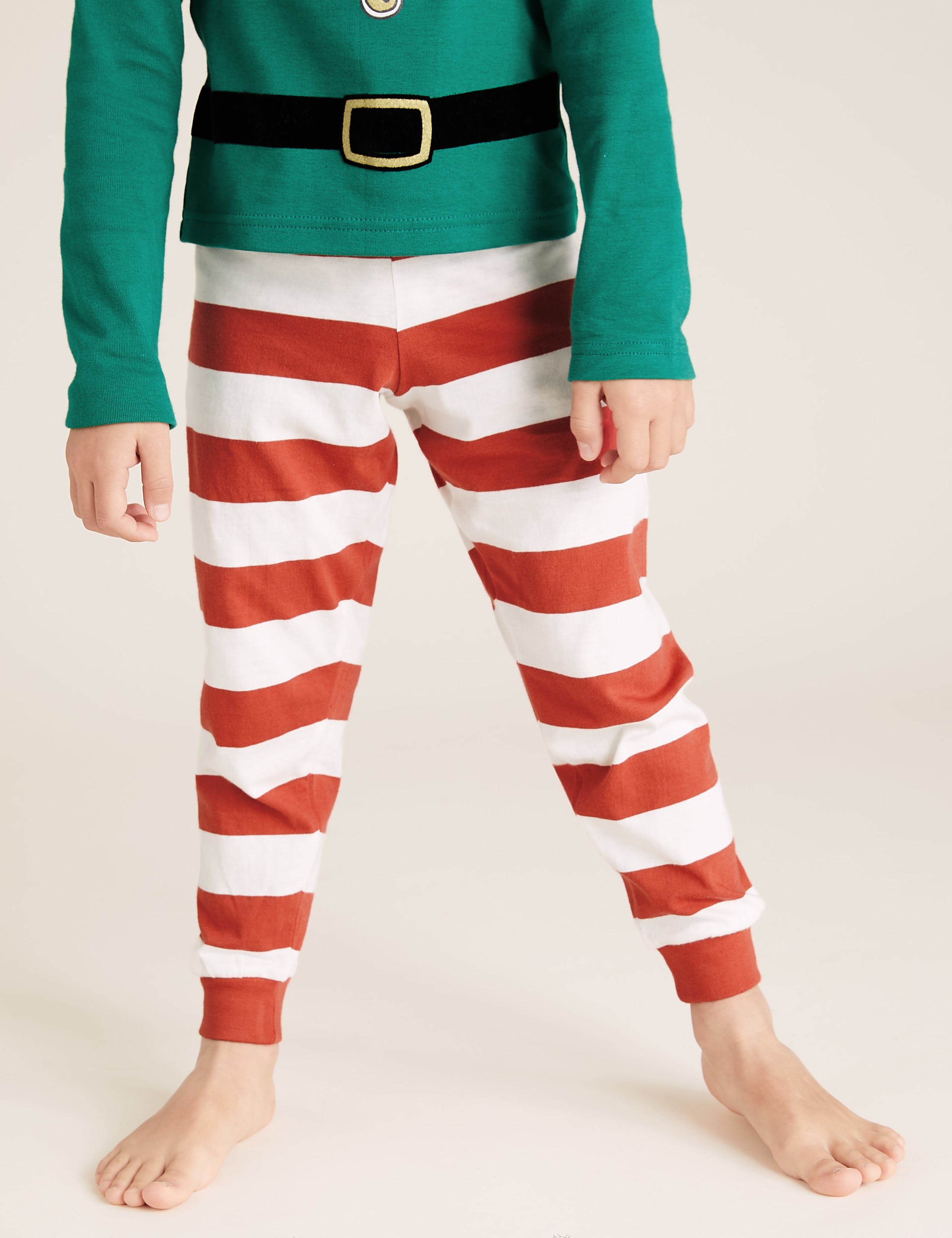 Pure Cotton Christmas Pyjama Set (1-7 Yrs) 5 of 6