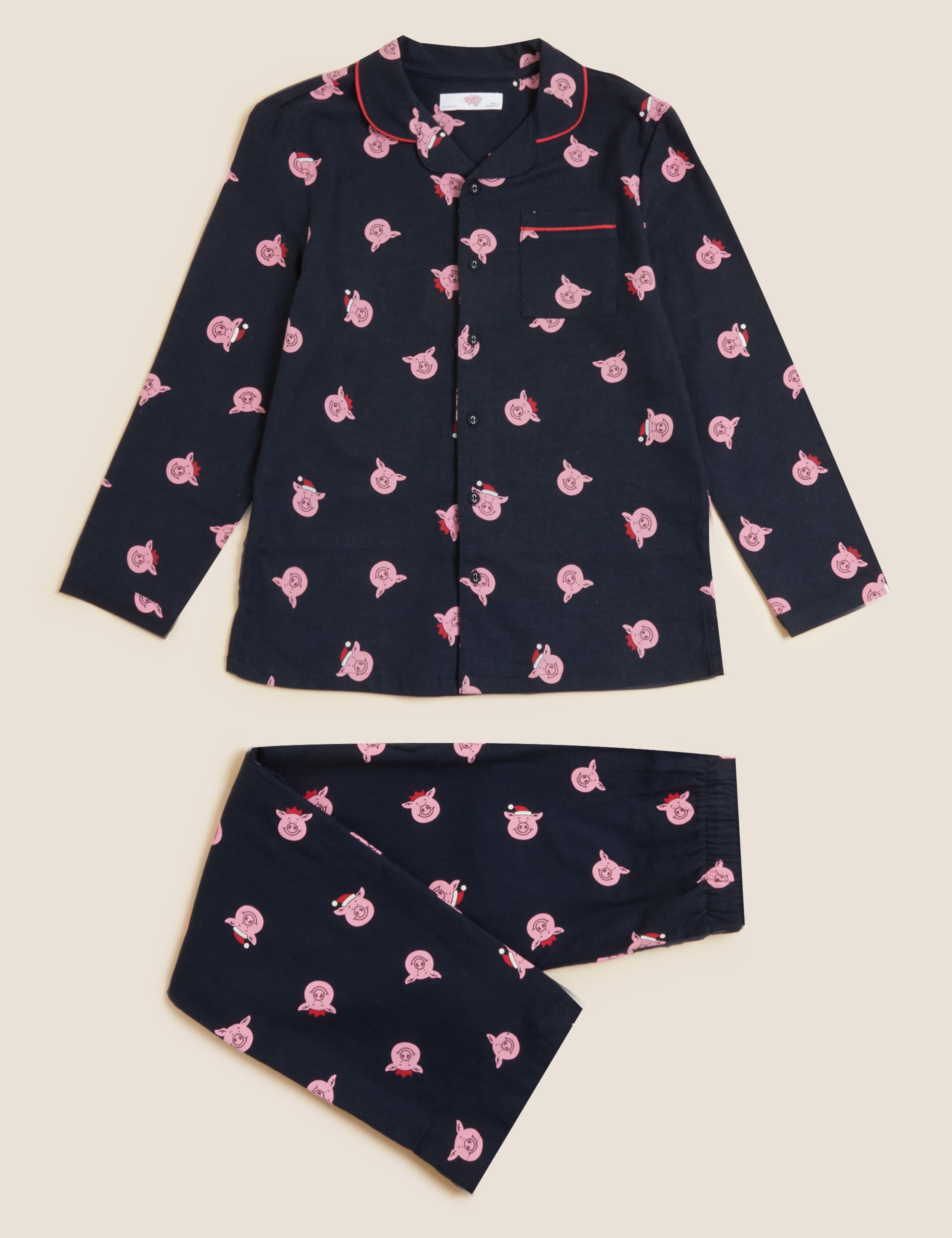 Percy Pig™ Print Family Christmas Pyjamas (2-16 Yrs) 2 of 5