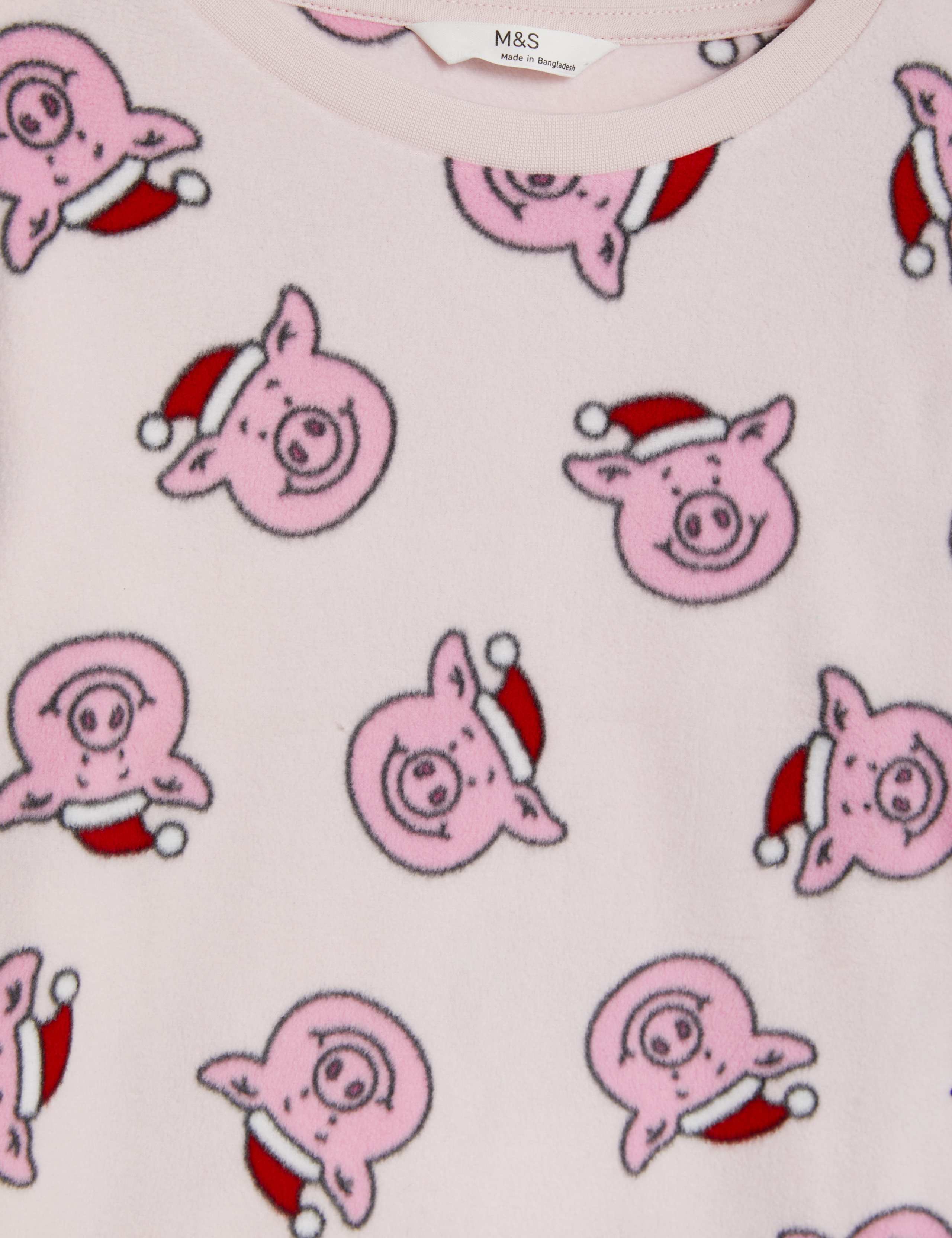 Christmas Fleece Percy Pig™ Pyjamas (1-16 Yrs) 5 of 5