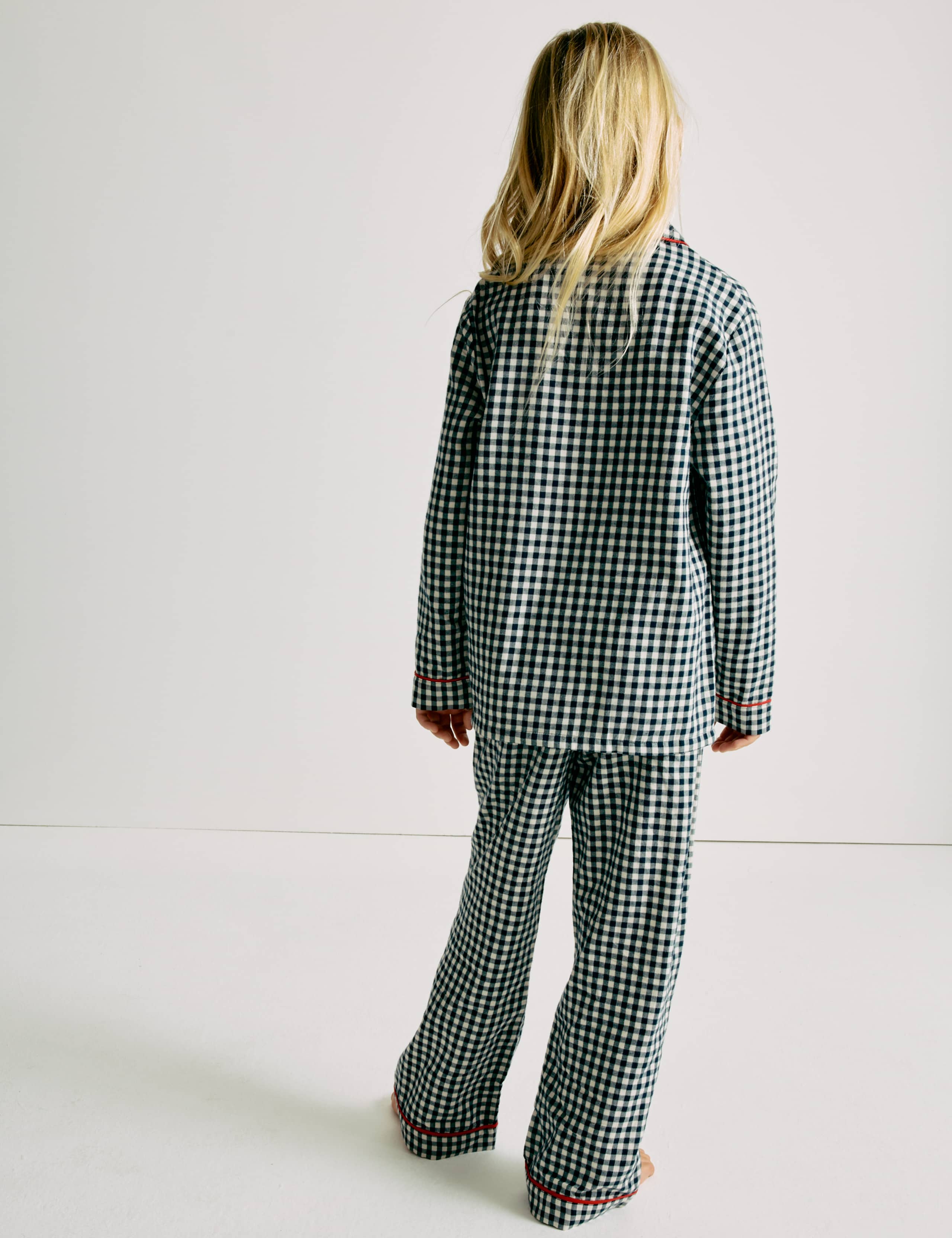 Pure Cotton Family Christmas Gingham Pyjamas (1-16 Yrs) 5 of 6