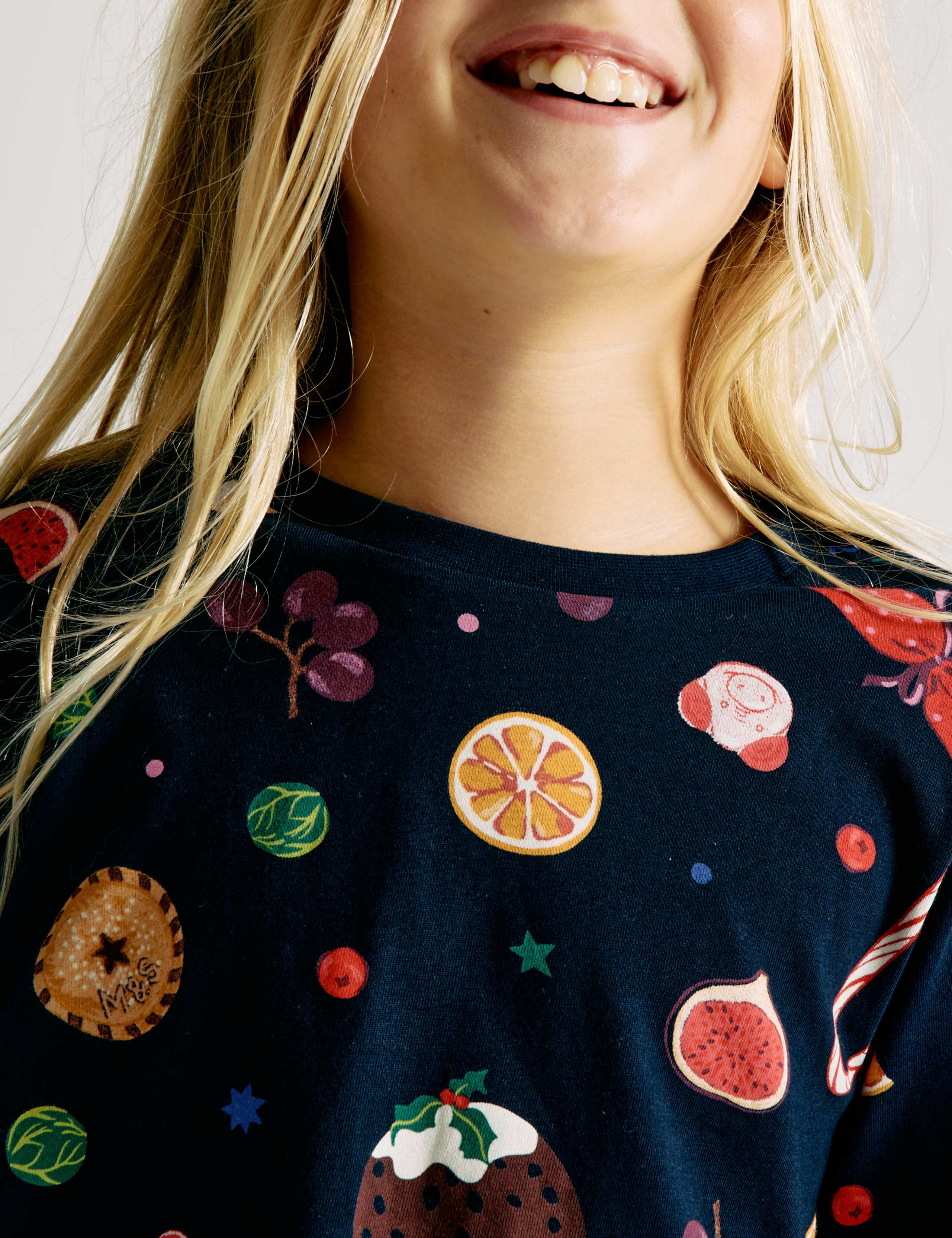 Pure Cotton Family Christmas Food Pyjamas (2-16 Yrs) 3 of 5