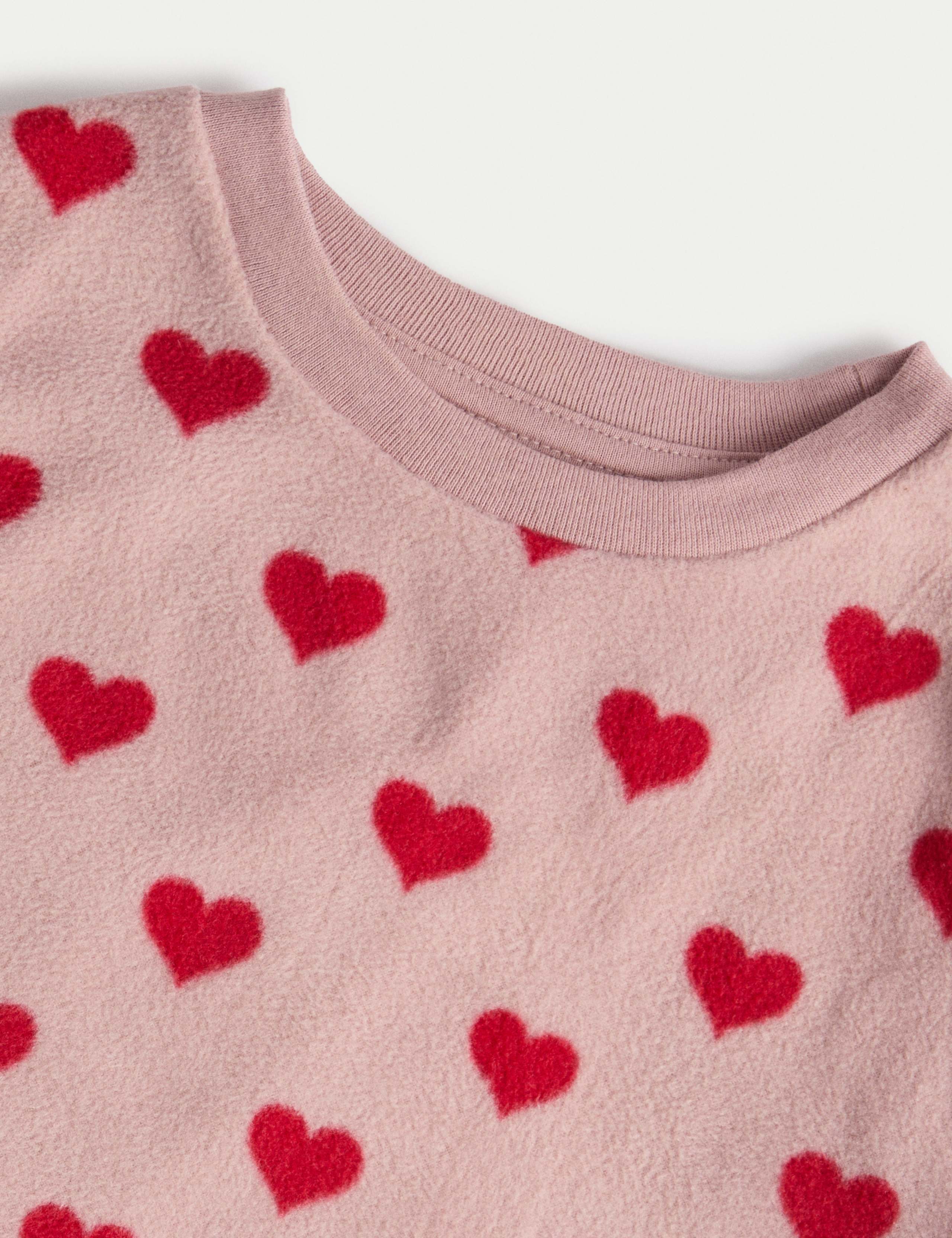 Kids' Heart Print Pyjamas (1-16 Yrs) 2 of 3