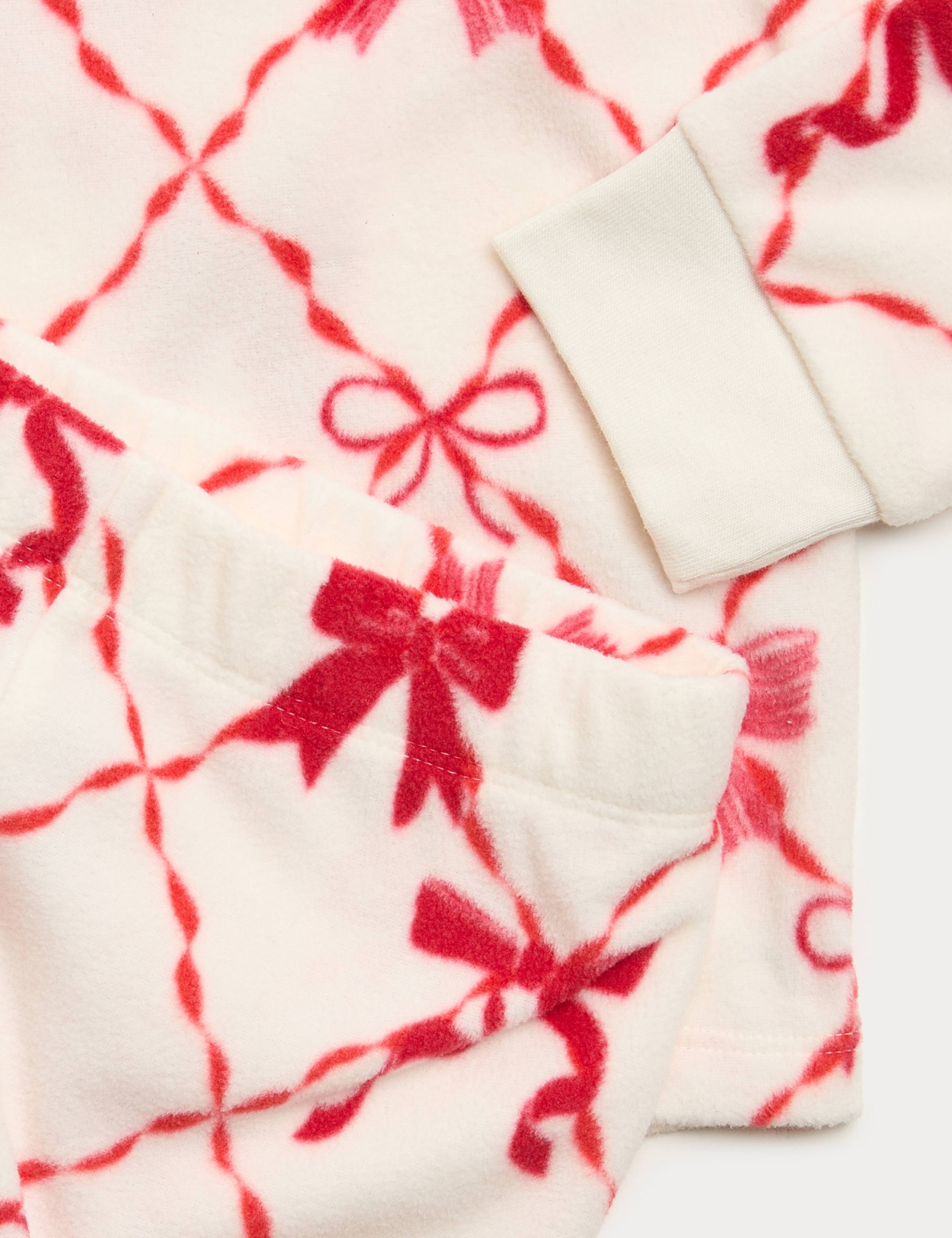 Fleece Bow Graphic Pyjamas (1-16 Yrs) 2 of 3