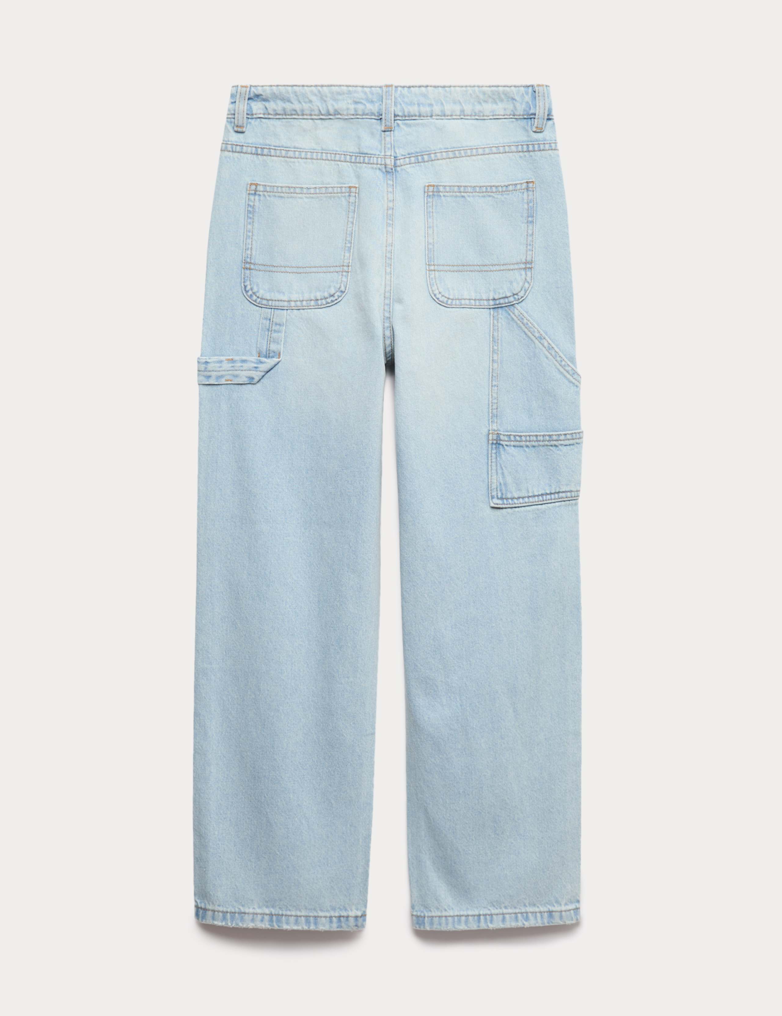 Relaxed Pure Cotton Carpenter Jeans (6-16 Yrs) 2 of 3