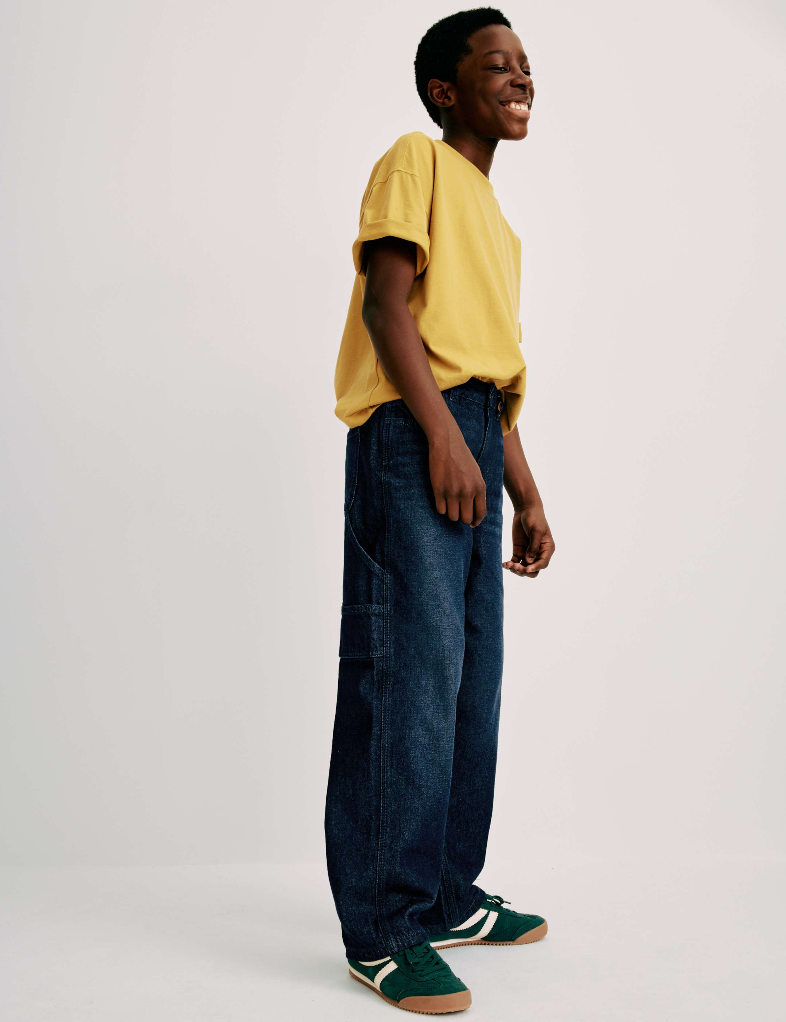 Relaxed Pure Cotton Carpenter Jeans (6-16 Yrs) 1 of 9