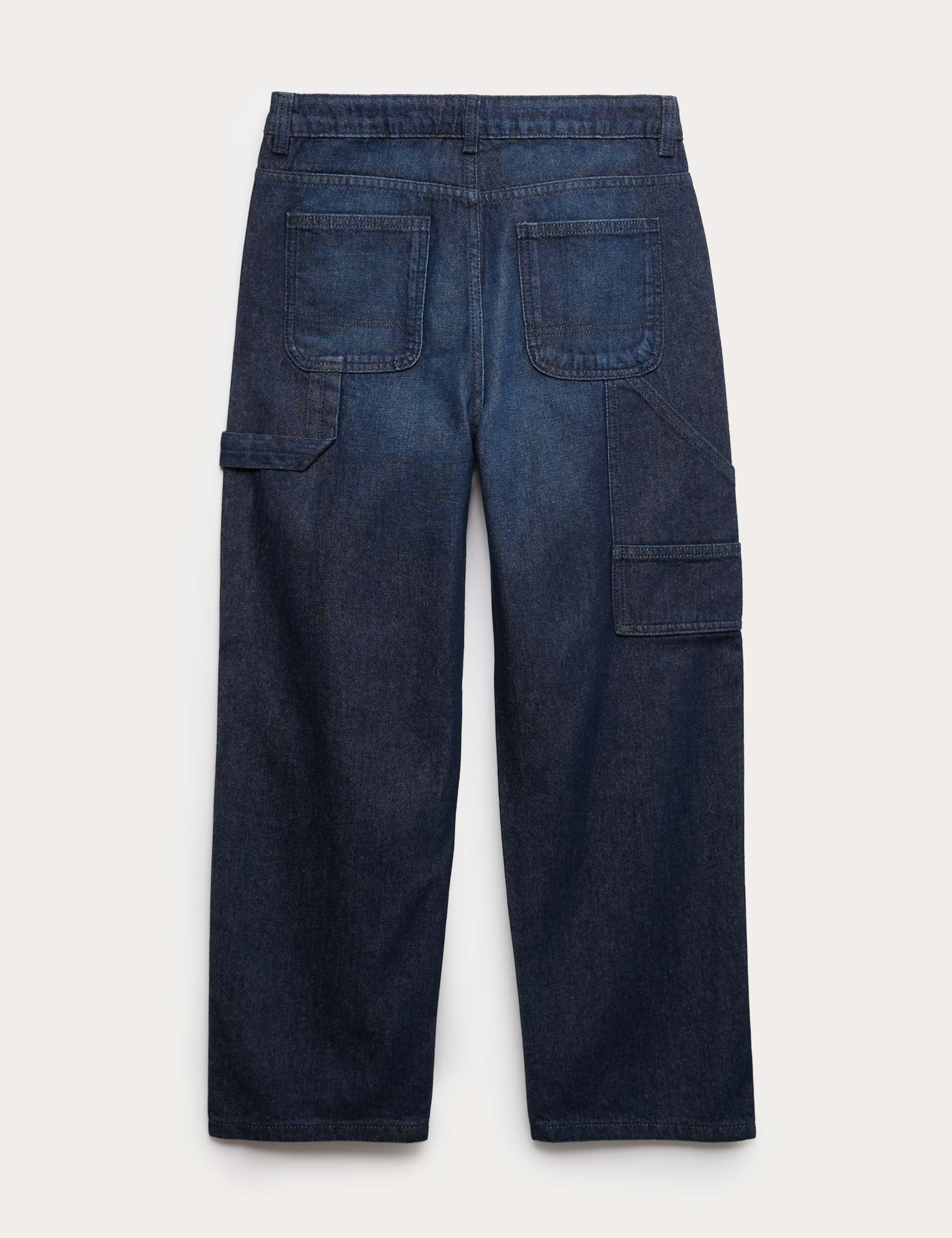 Relaxed Pure Cotton Carpenter Jeans (6-16 Yrs) 2 of 3