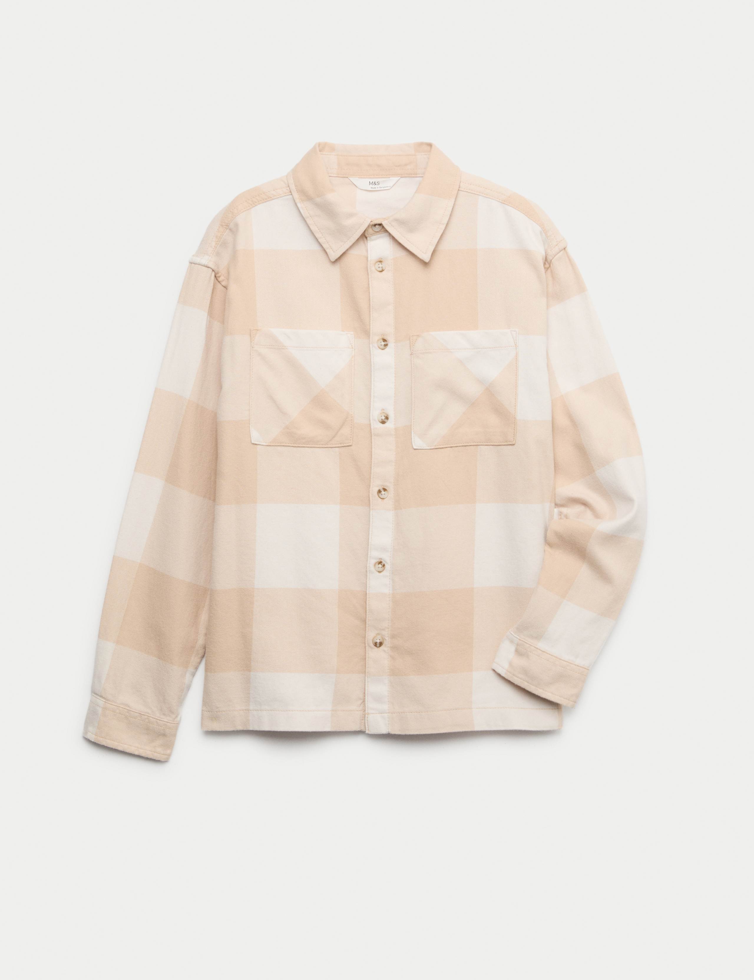 Pure Cotton Checked Shirt (6-16 Yrs) 1 of 2