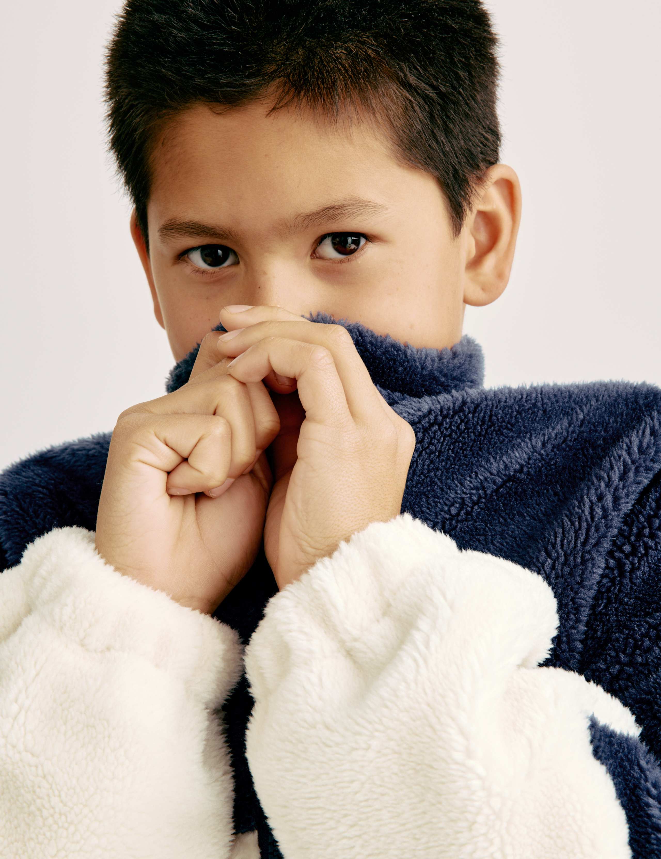 Borg Colour Block Jacket (6-16 Yrs) 1 of 7