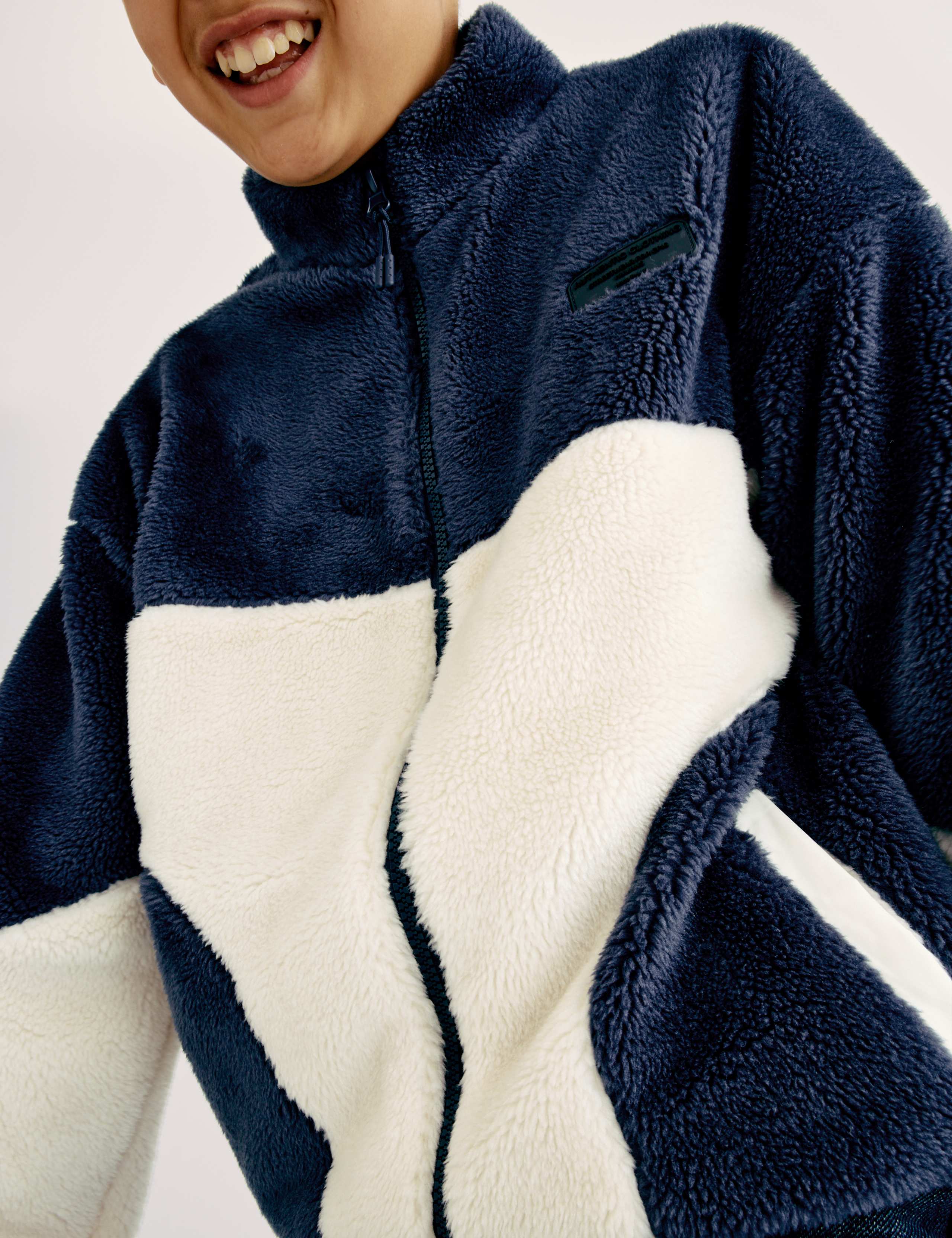 Borg Colour Block Jacket (6-16 Yrs) 5 of 7