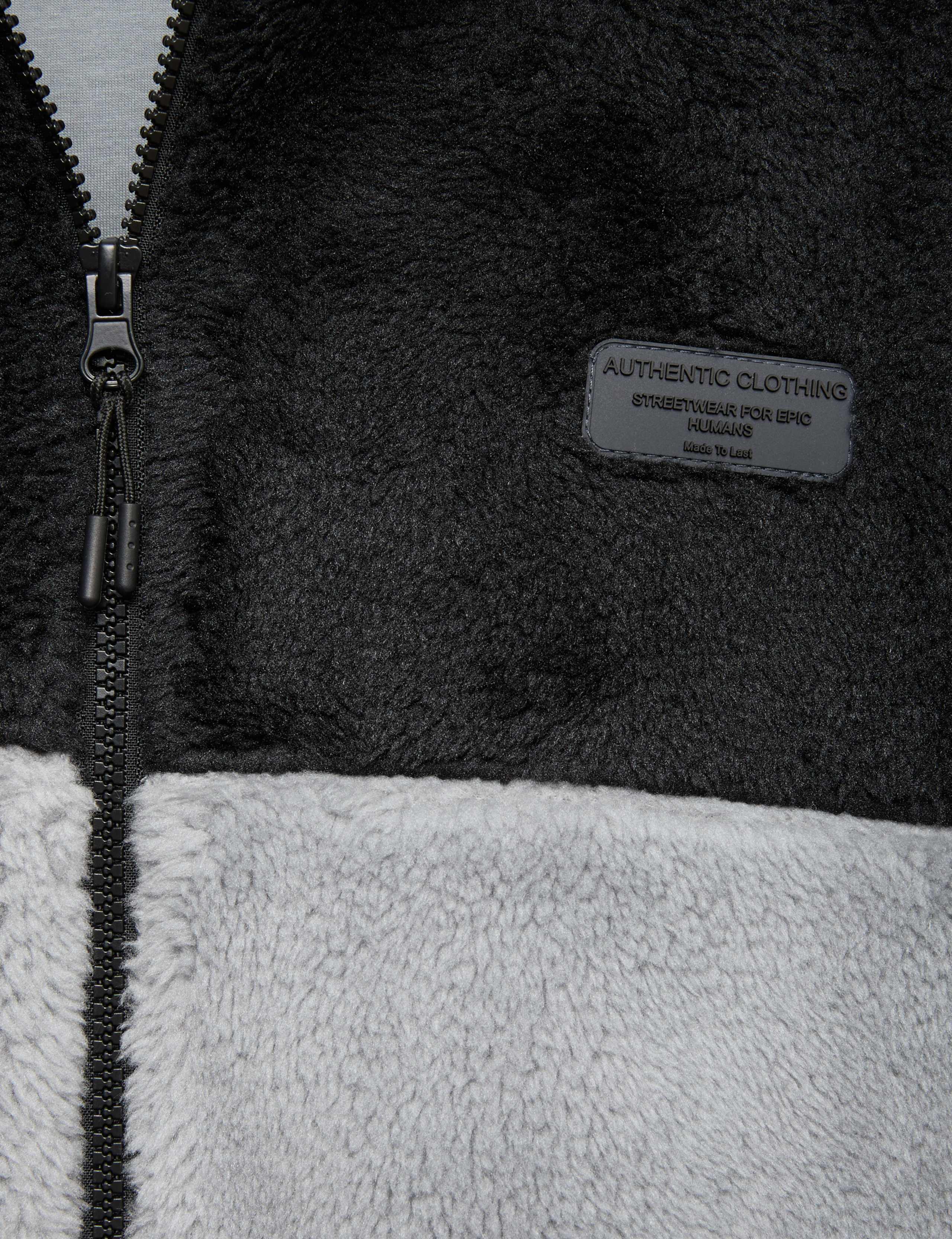 Borg Colour Block Coat (6-16 Yrs) 2 of 3