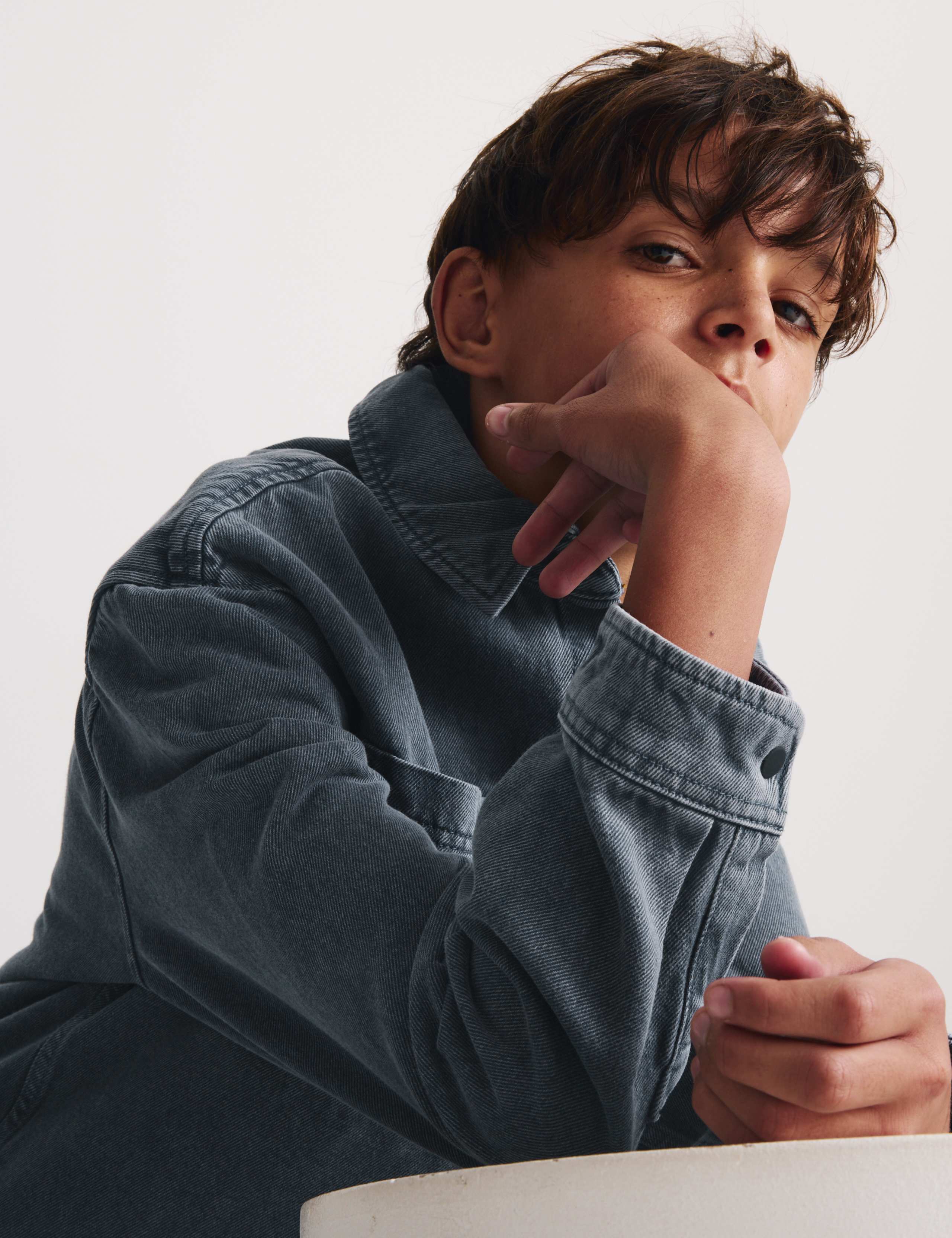 Pure Cotton Denim Shirt (6-16 Yrs) 6 of 7