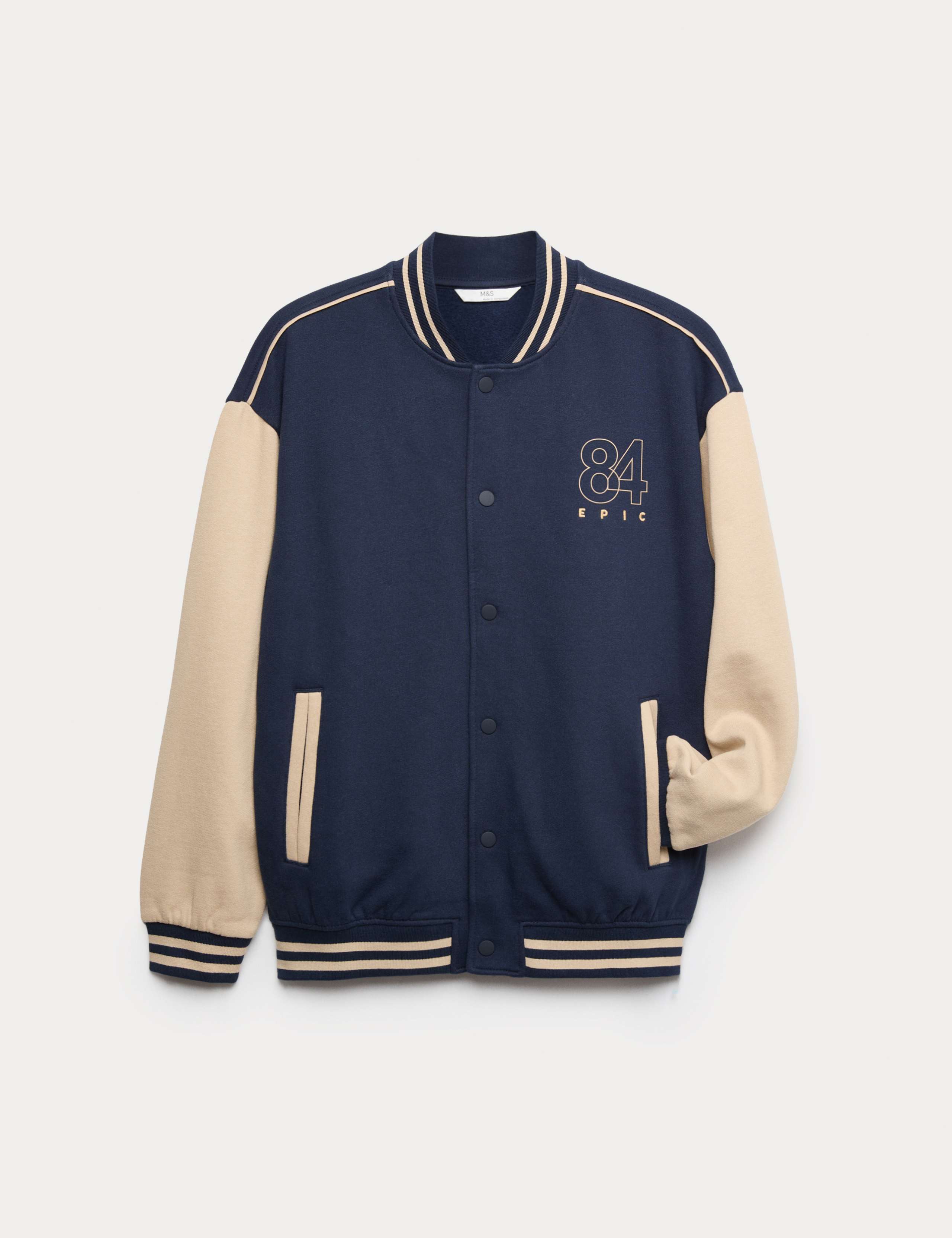 Cotton Rich Bomber Jacket (6-16 Yrs) 1 of 3