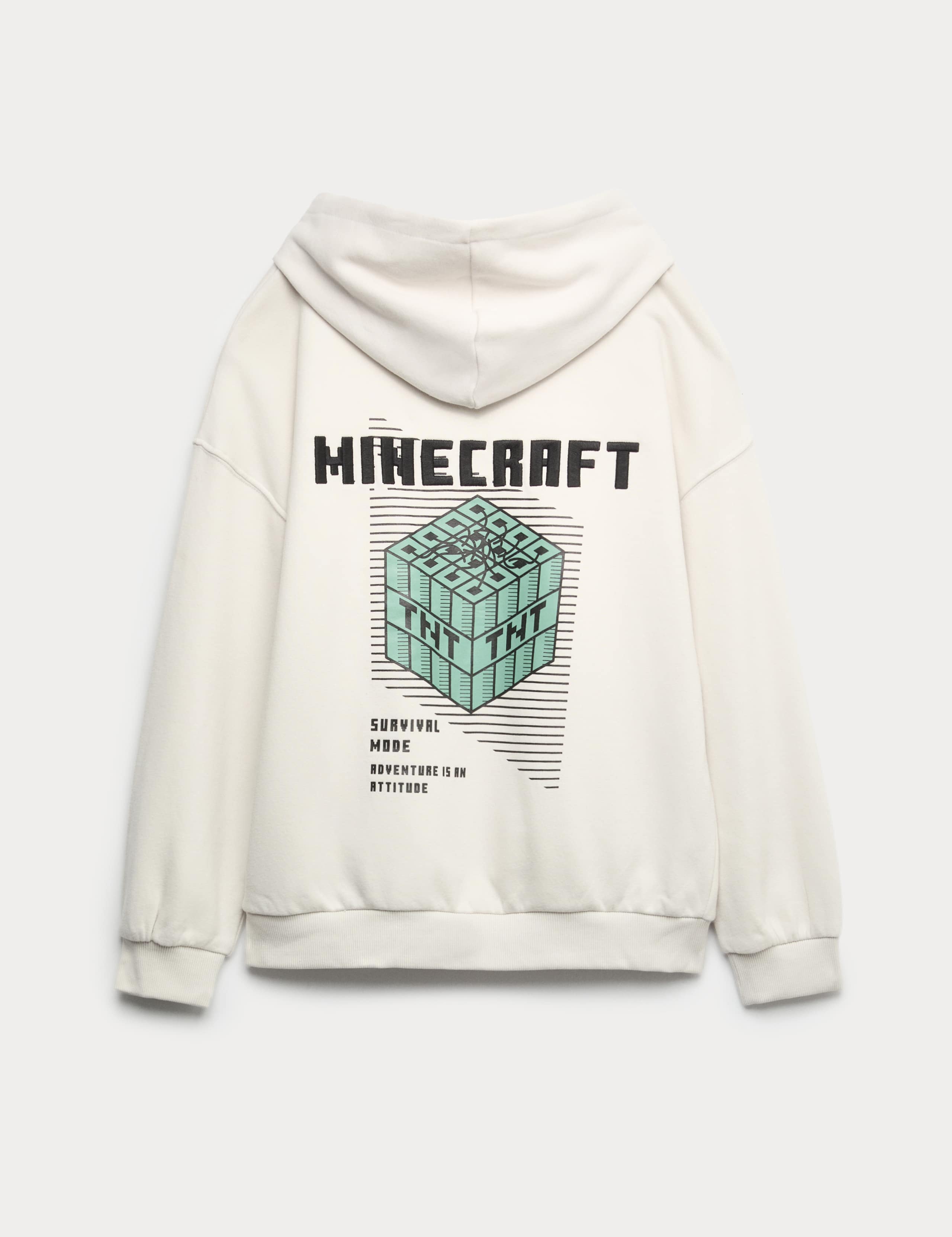 Cotton Rich Minecraft™ Graphic Hoodie (6-16 Yrs) 2 of 2