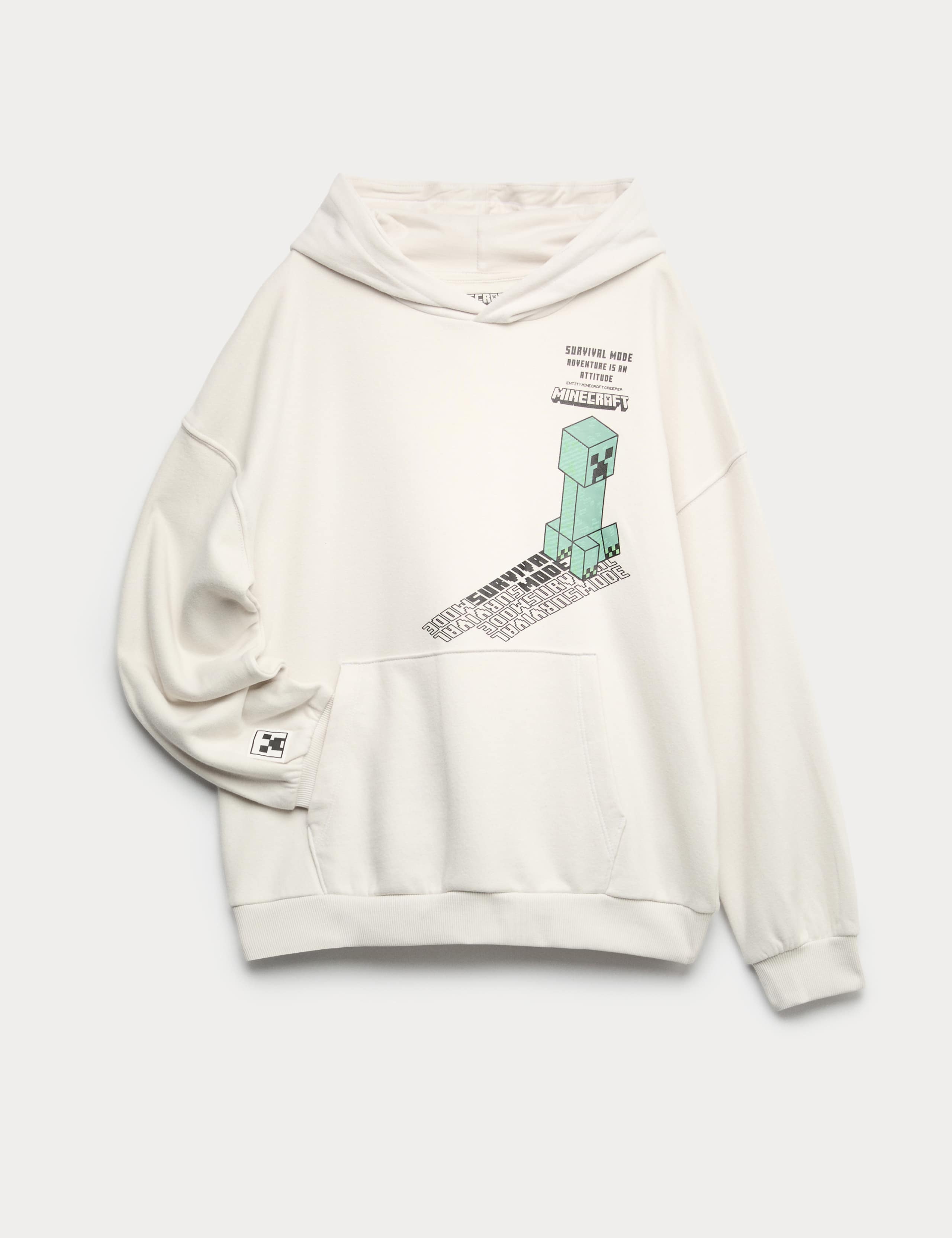 Cotton Rich Minecraft™ Graphic Hoodie (6-16 Yrs) 1 of 2