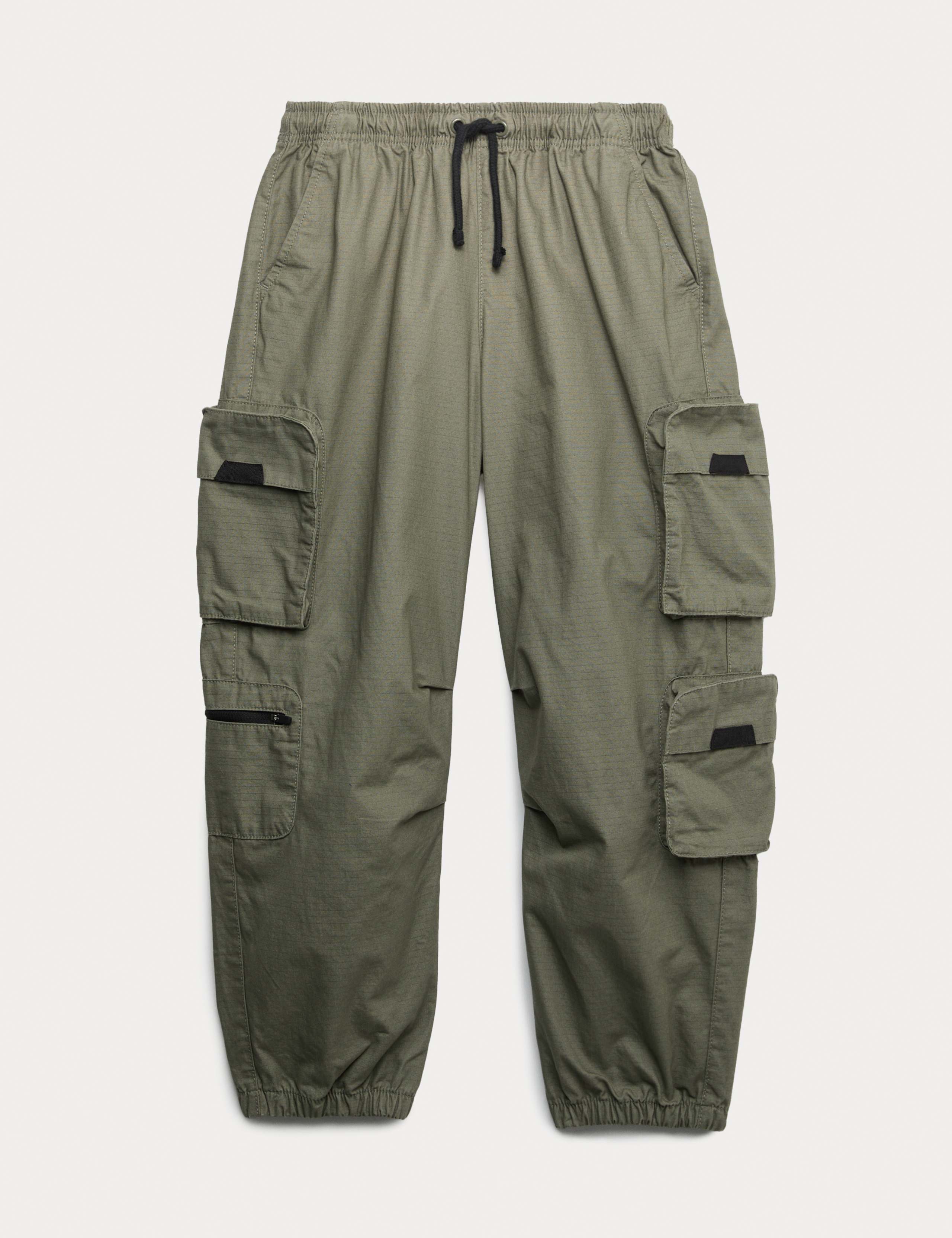 Pure Cotton Ripstop Cargo Trousers (6-16 Yrs) 1 of 1