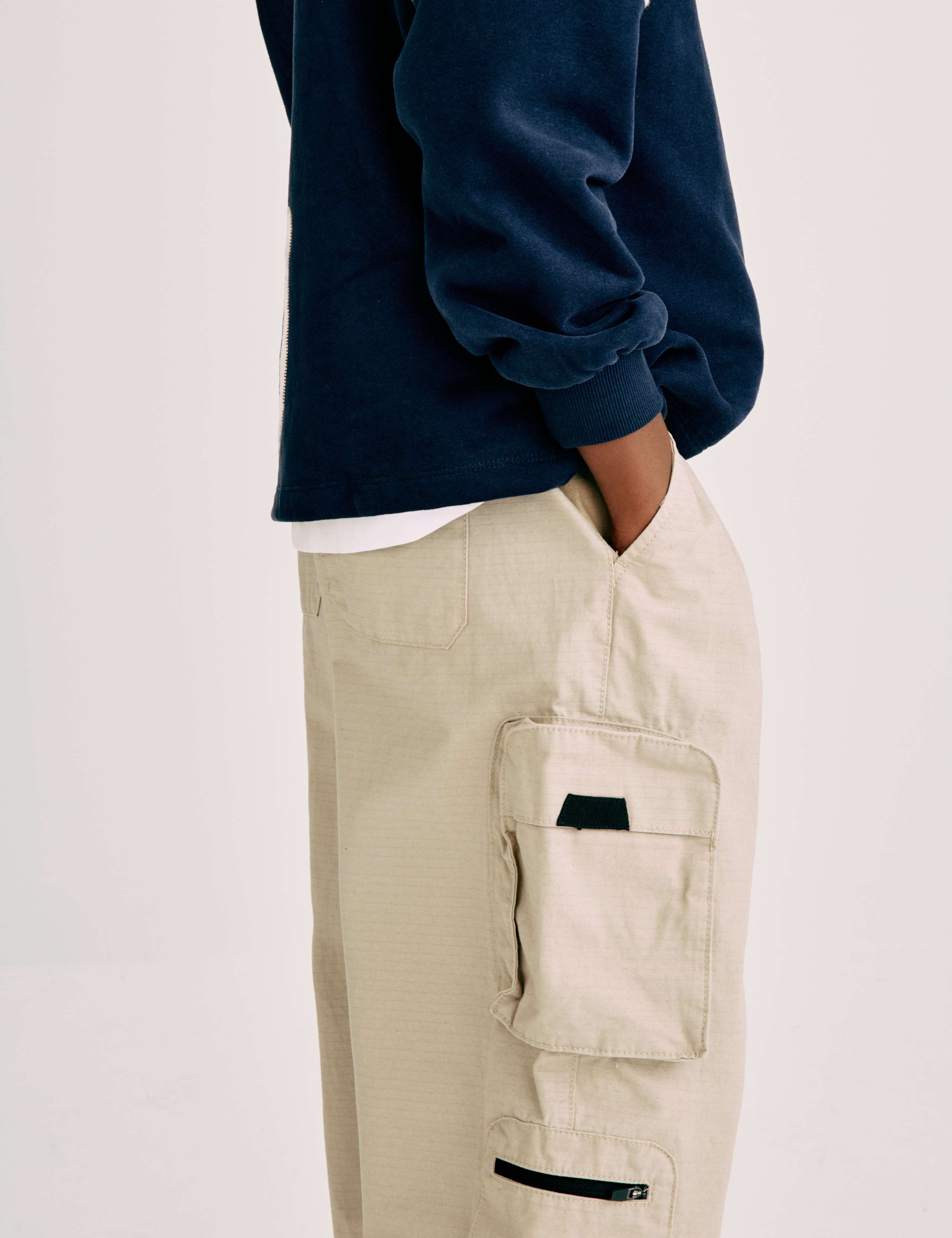 Pure Cotton Ripstop Cargo Trousers (6-16 Yrs) 6 of 6