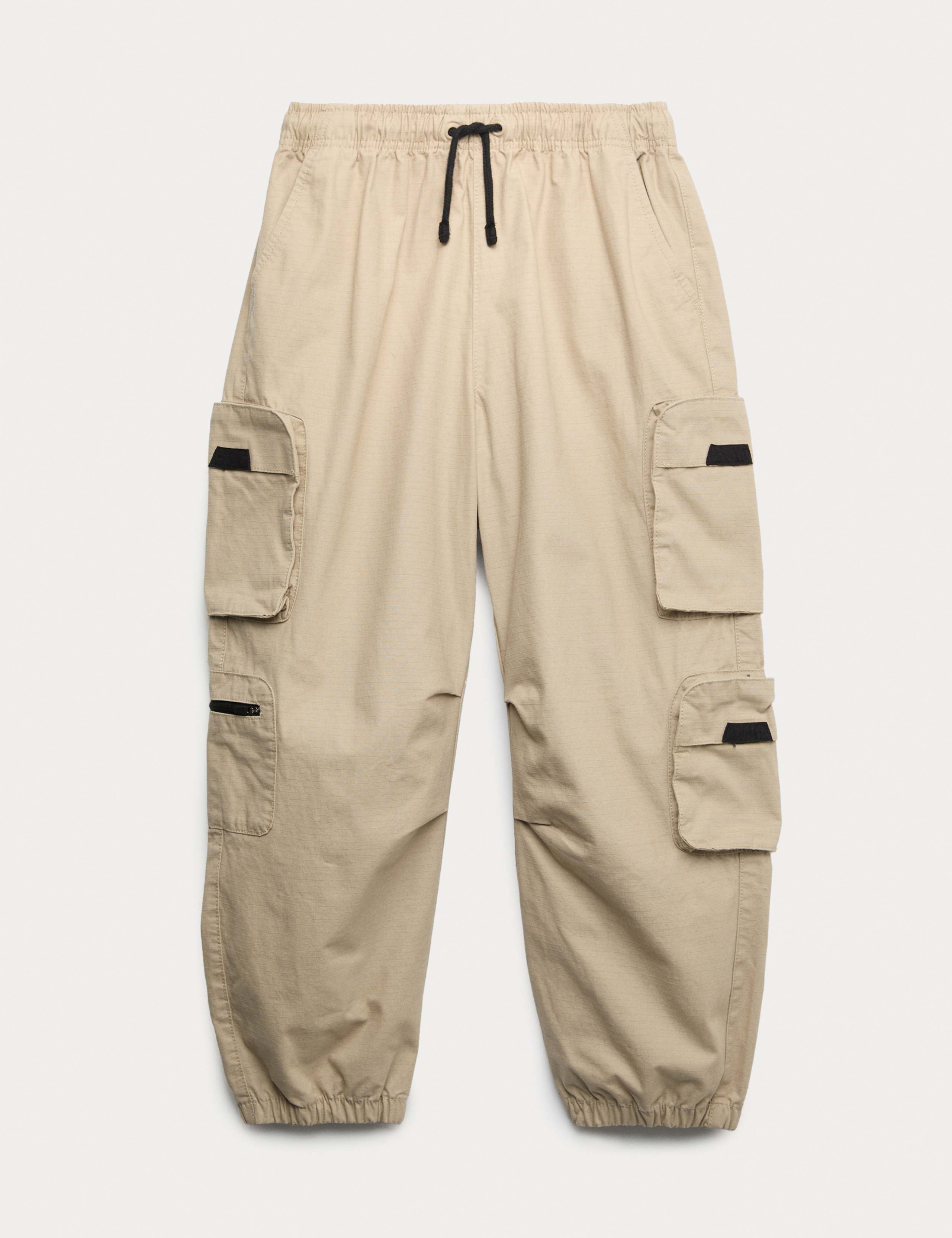 Pure Cotton Ripstop Cargo Trousers (6-16 Yrs) 2 of 6