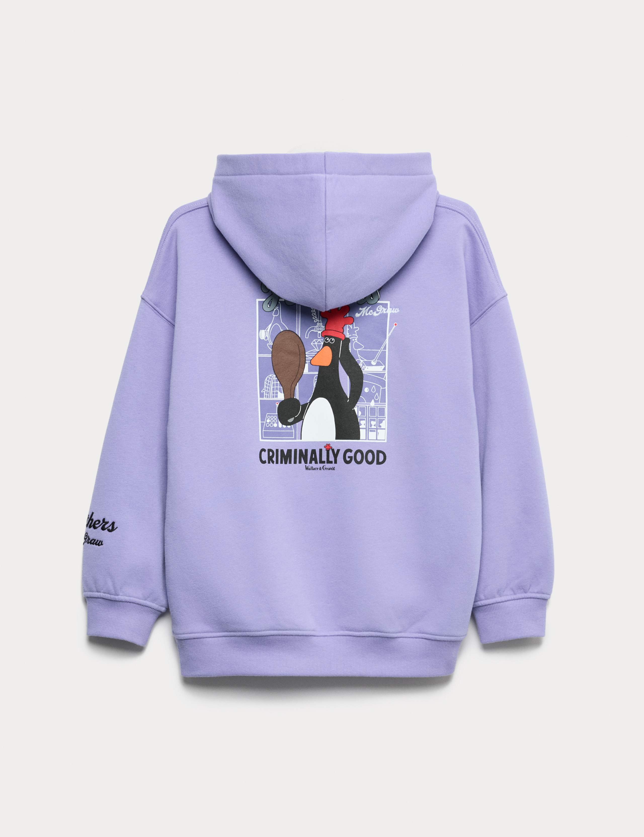 Cotton Rich Wallace & Gromit™ Hoodie (6-16 Yrs) 5 of 5